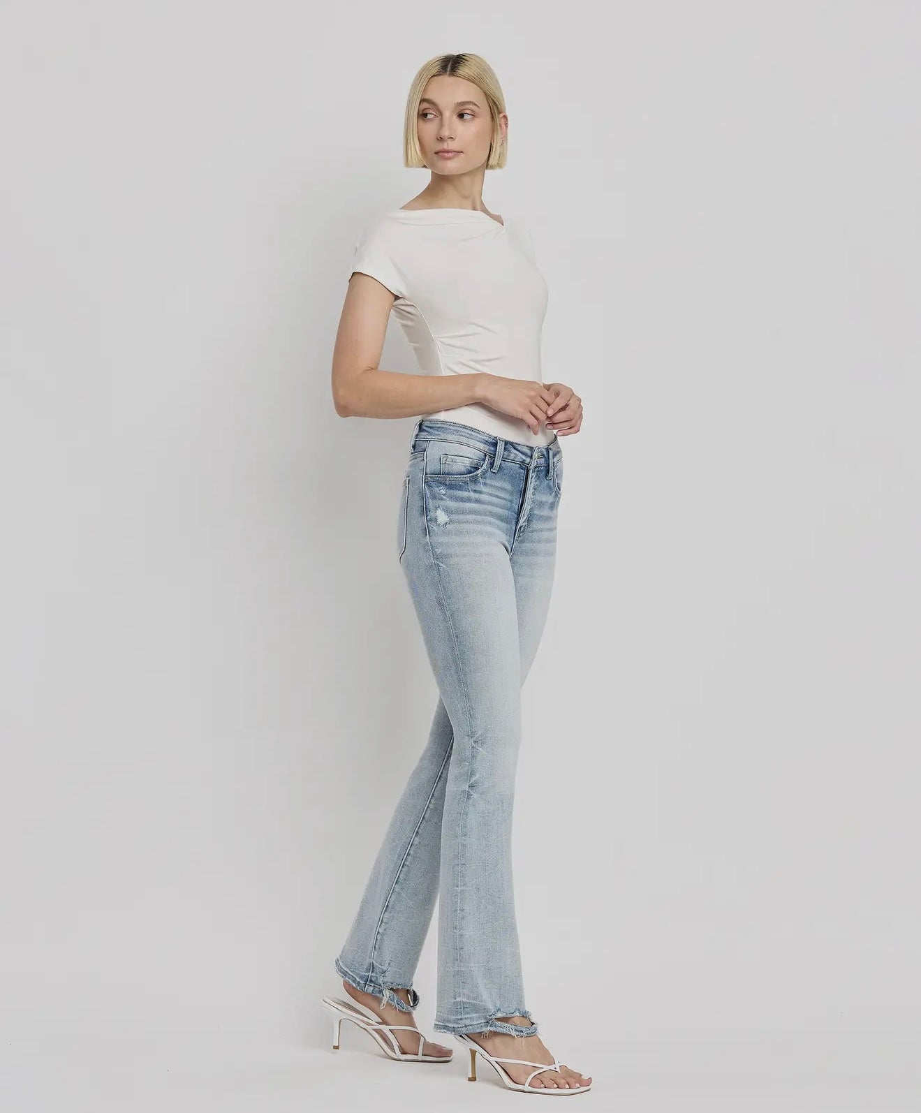 Lovervet Tummy Control Mid Rise Bootcut Jeans
