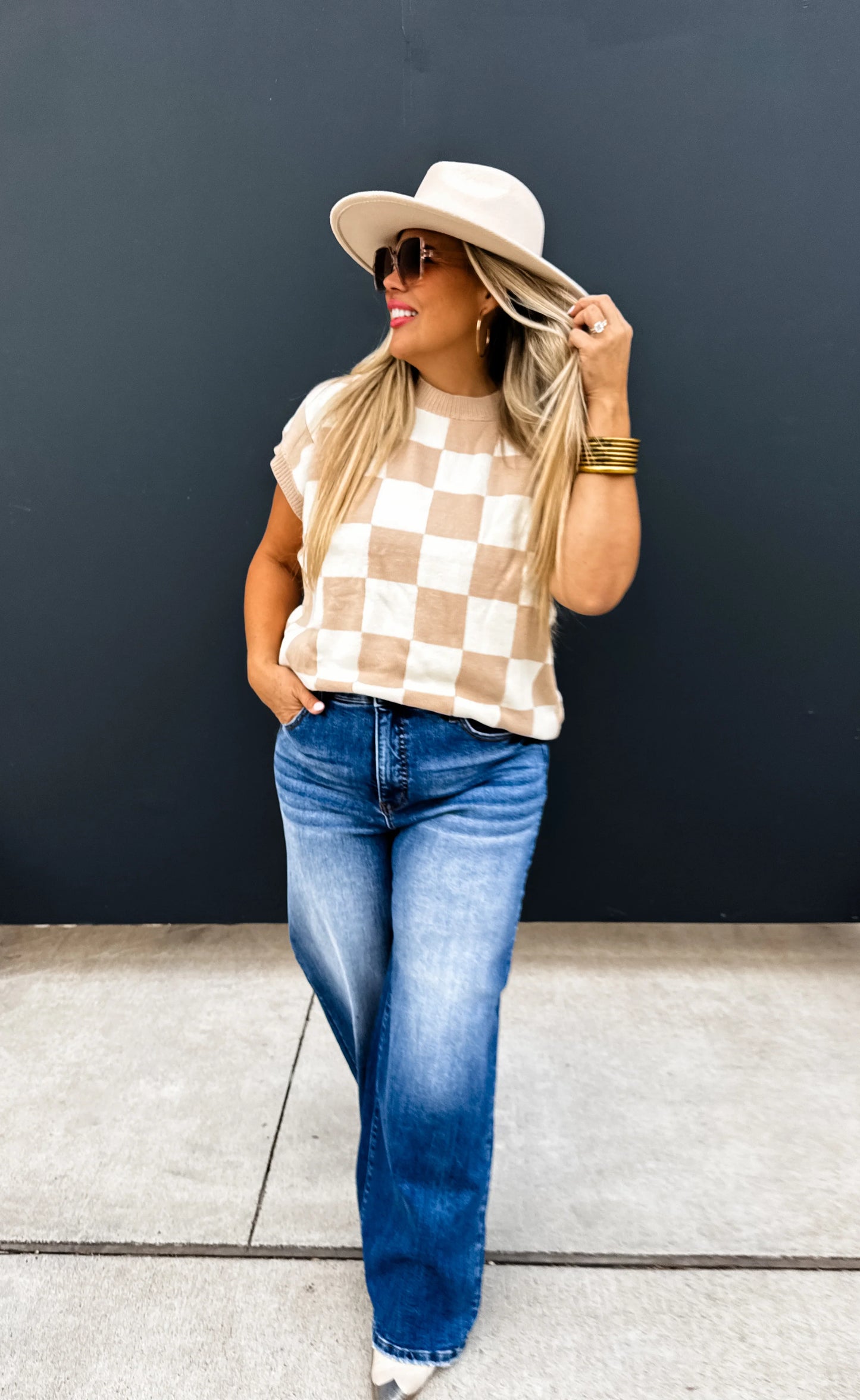 Sidni Checkered Sweater