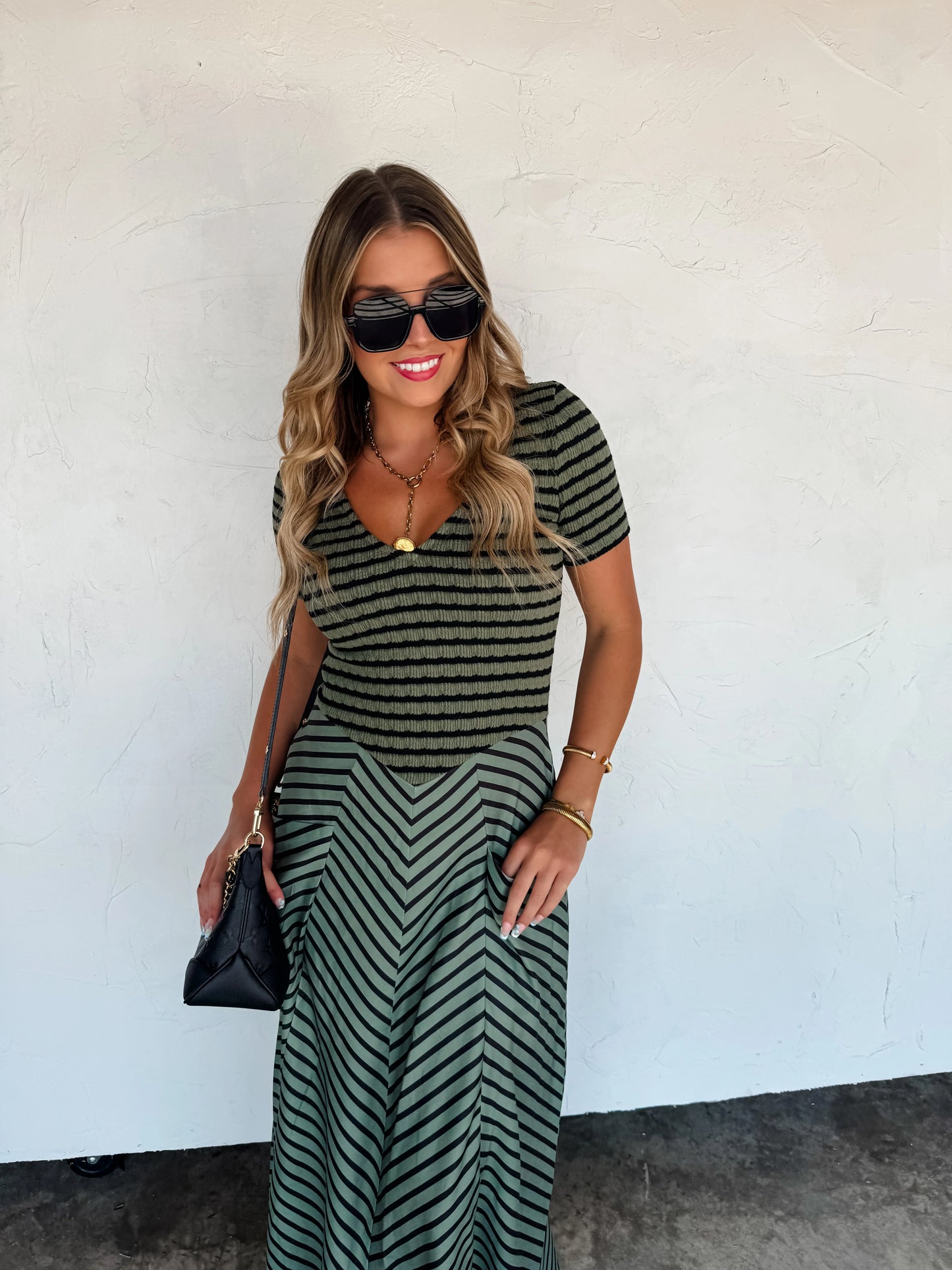 PREORDER - Calista Stripe Dress