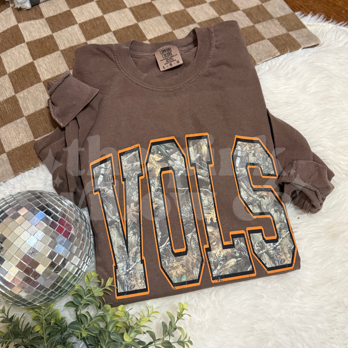 Camo Vols Long Sleeve Comfort Colors Tee