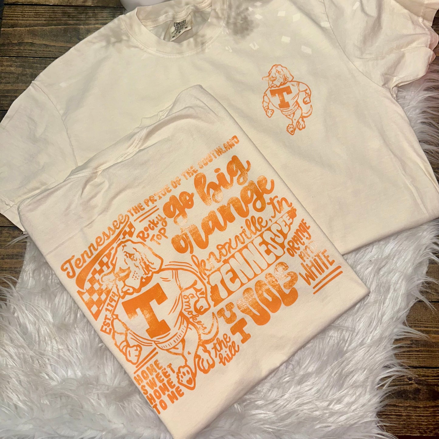 Tennessee Smokey Collage Comfort Colors Graphic Tee