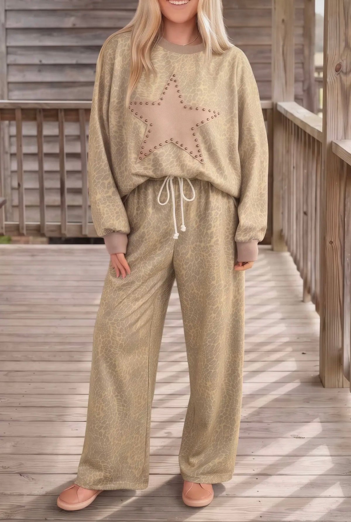 Leopard Print Star Patch Set