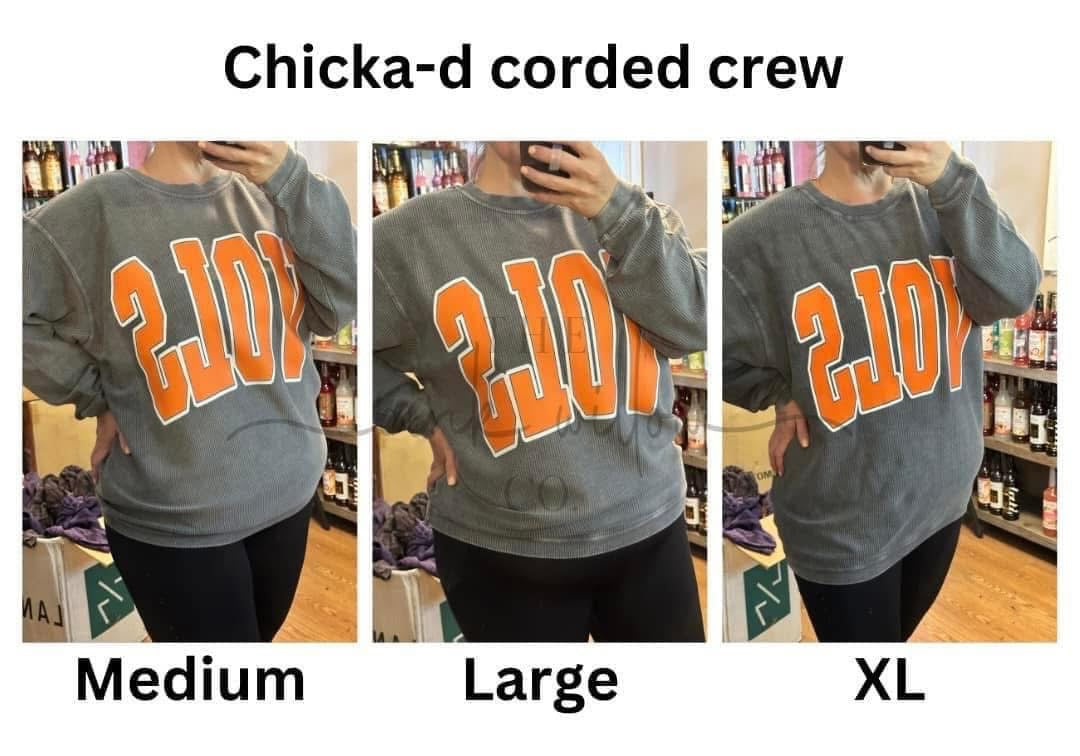 Vols Charcoal Corded Crew