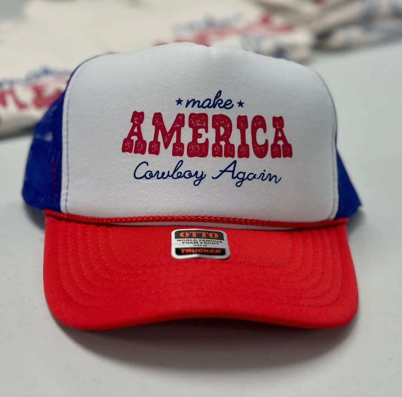 Make America Cowboy Again Trucker Hat