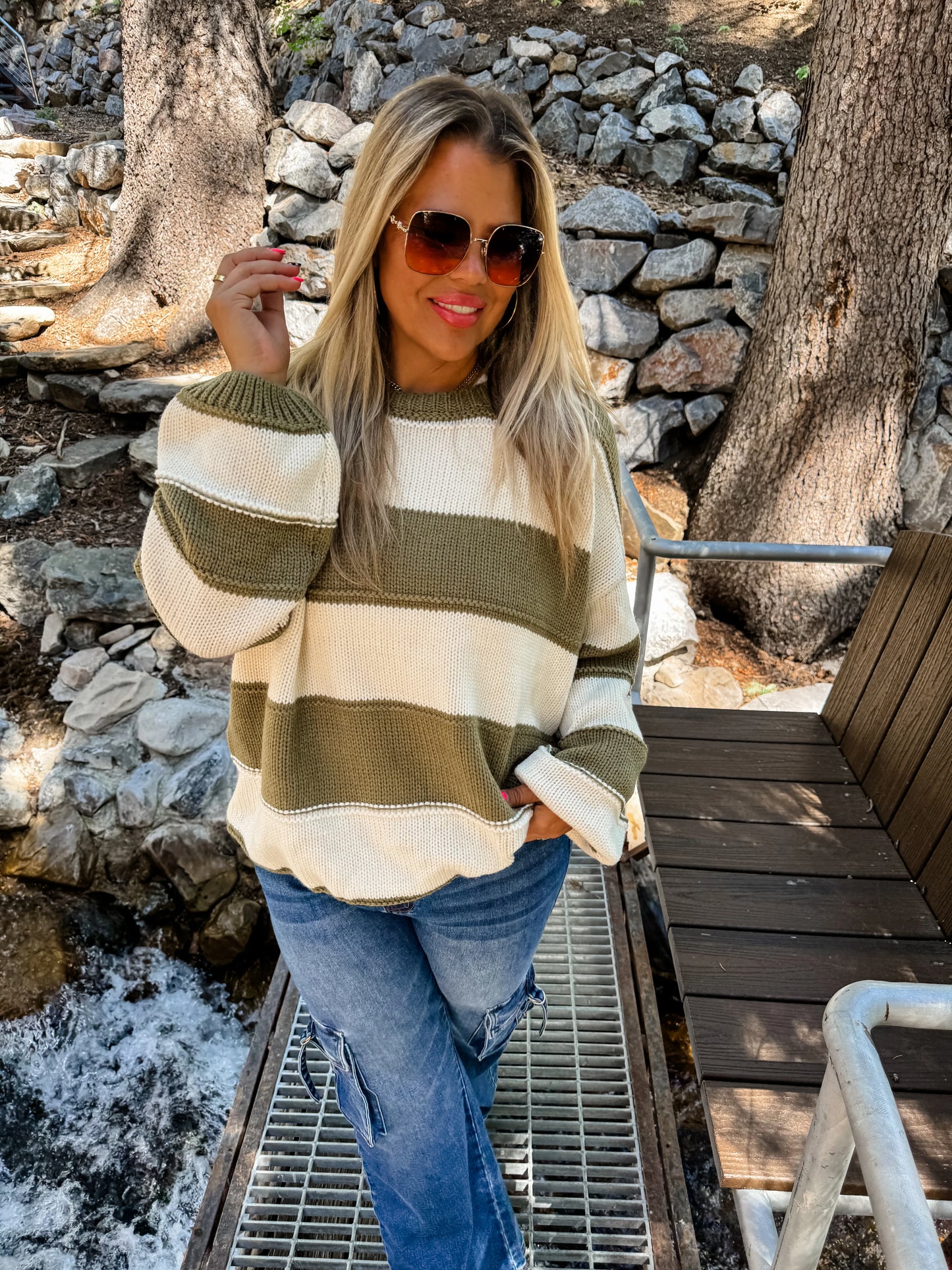 Kadie Stripe Knit Sweater