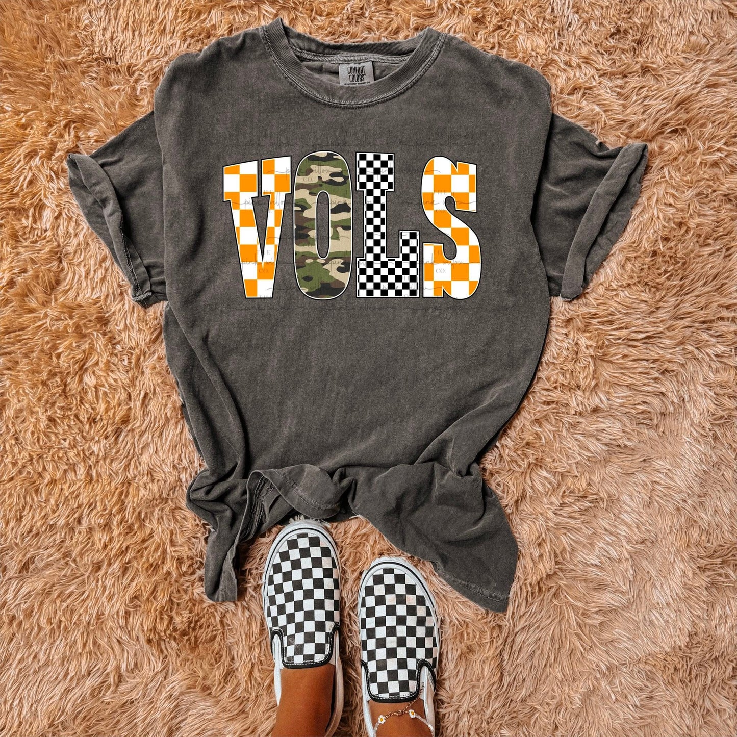 Checkered/Camo Vols Comfort Colors Tee