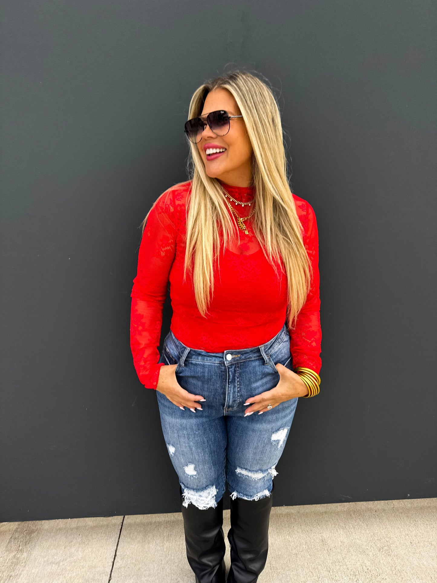 Valentine’s Roxy Lace Top