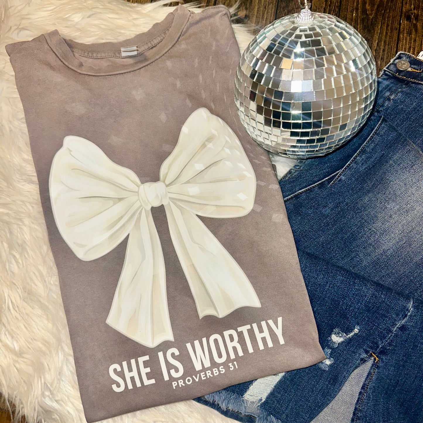 She Is Worthy Graphic Tee