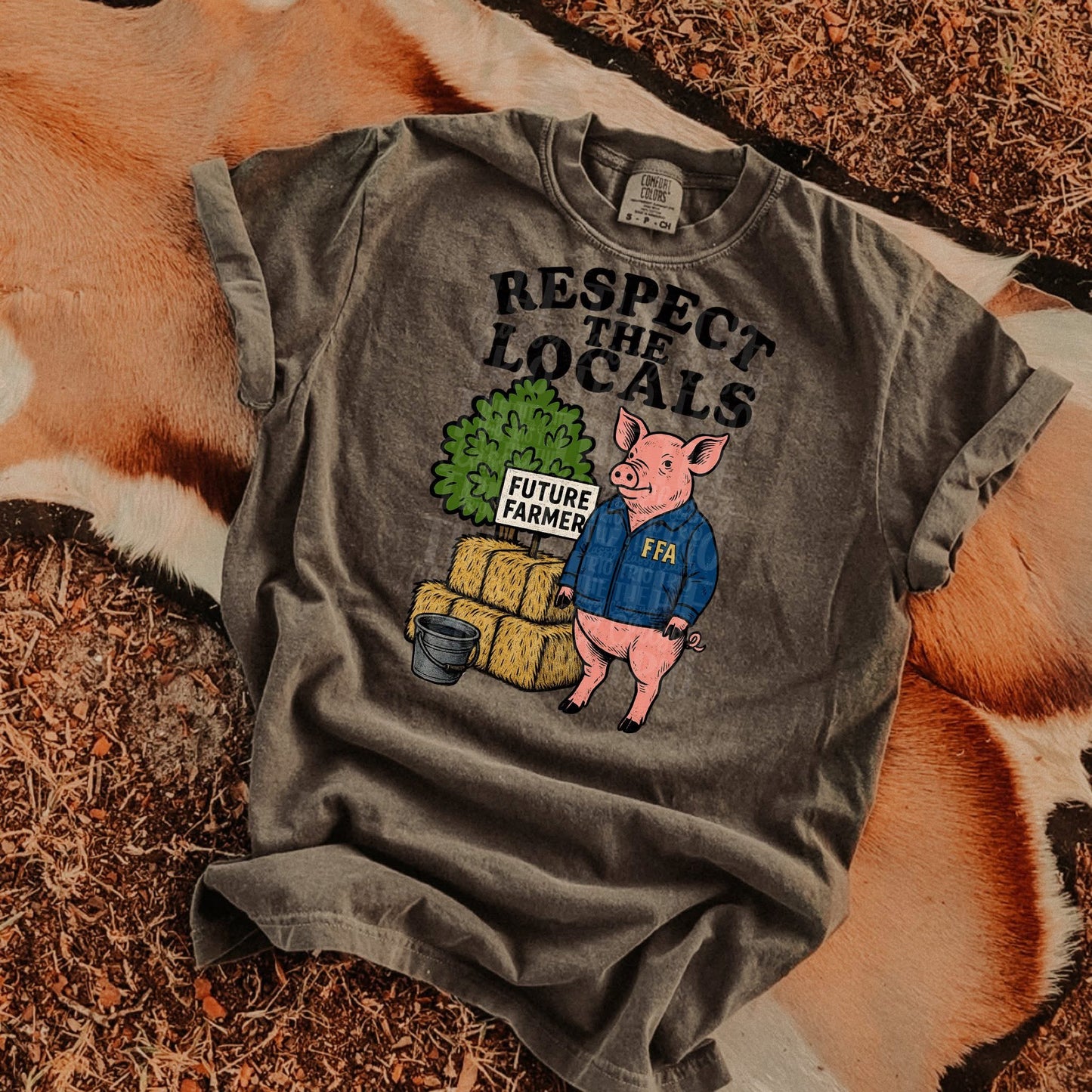 Agriculture Respect the Locals FFA Comfort Colors Tee