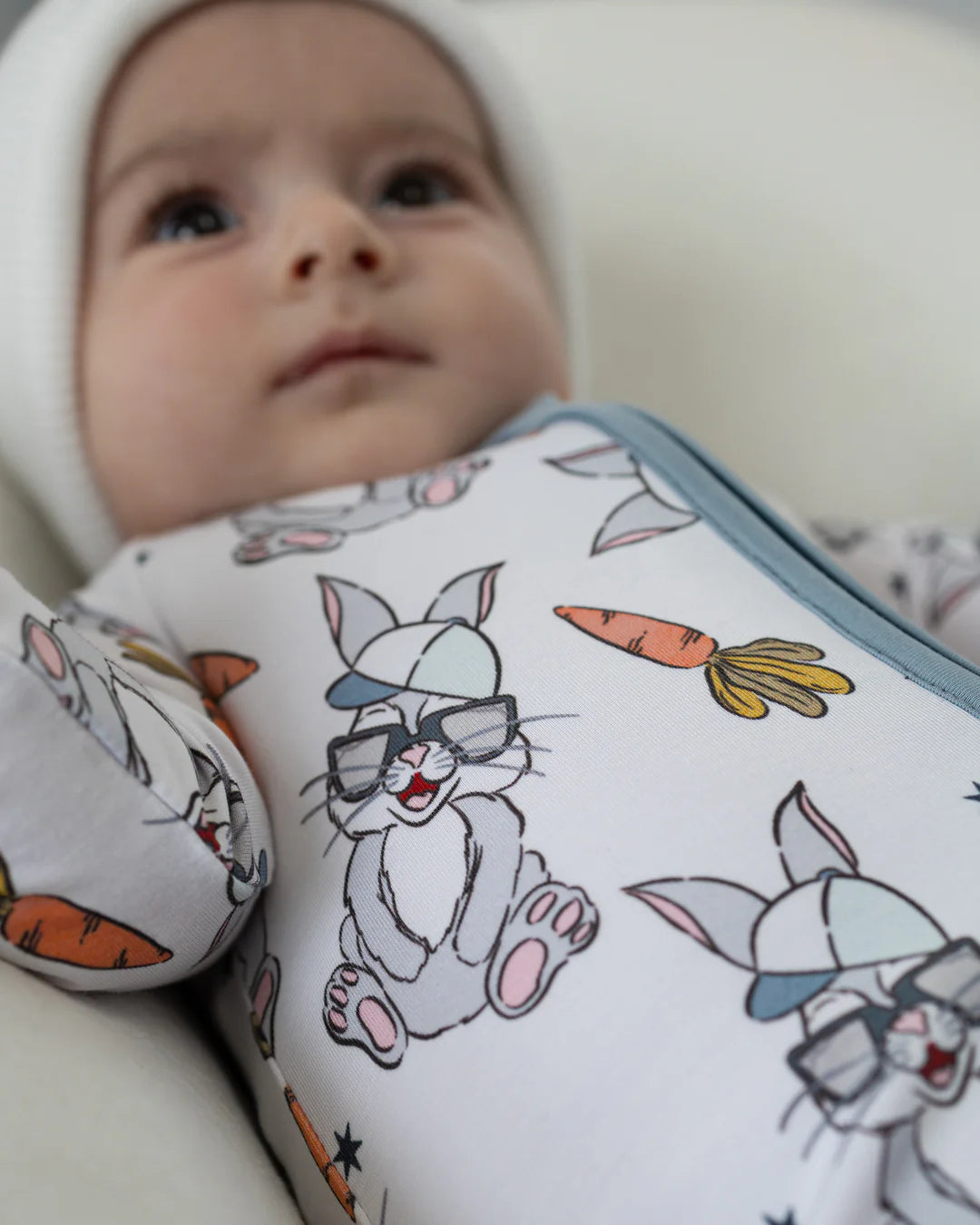 Bamboo Baby Zip Romper| Rad Bunny