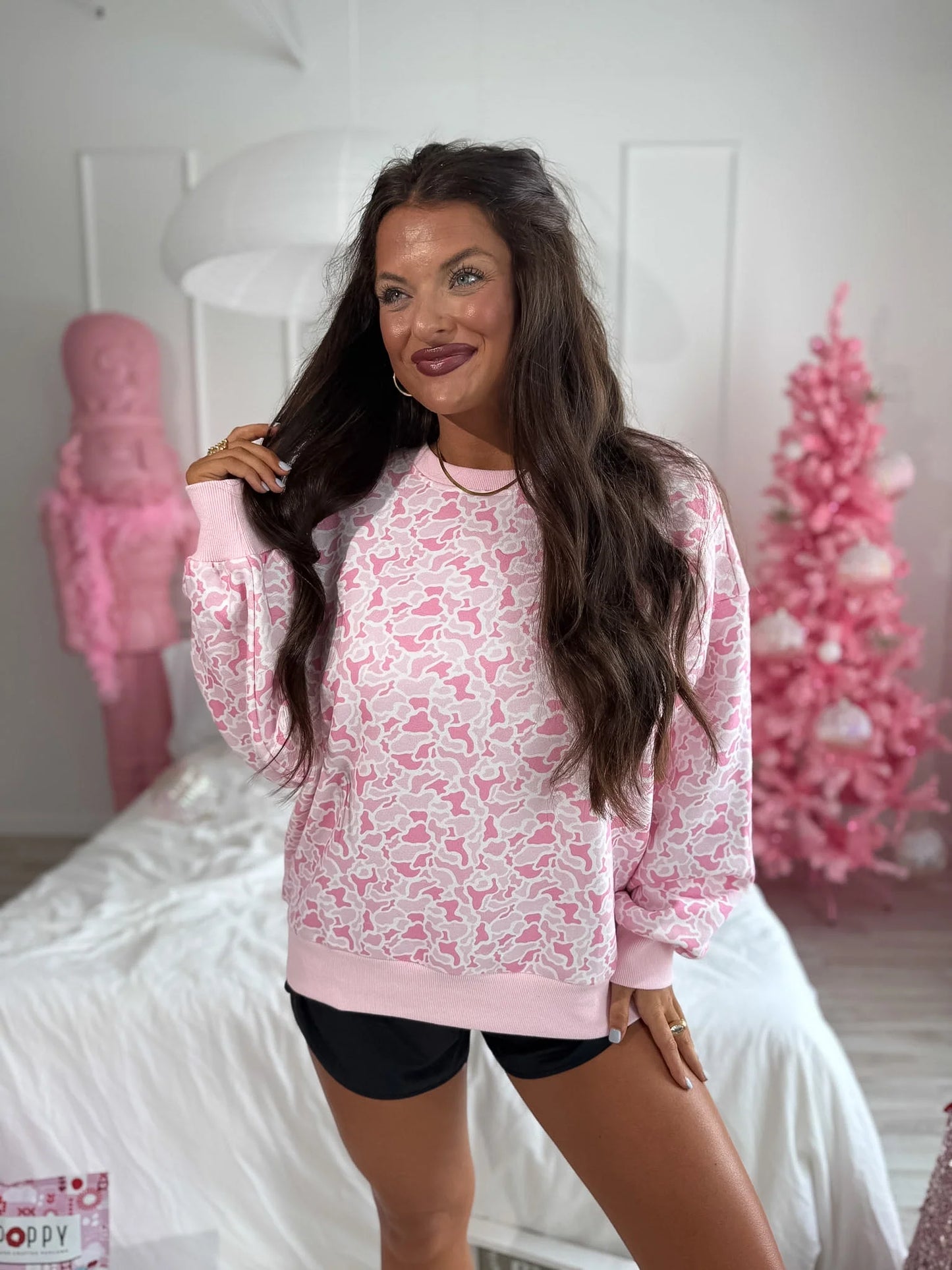 BIRDIE PREORDER - Soft Spun Crewneck in Sugar Bloom Duck Camo