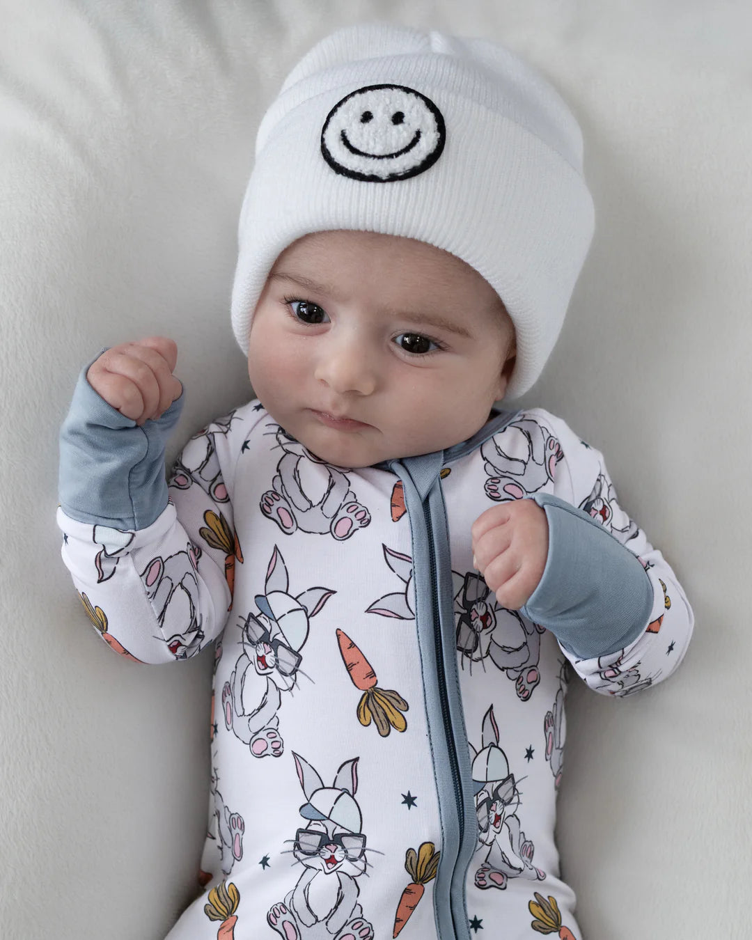 Bamboo Baby Zip Romper| Rad Bunny