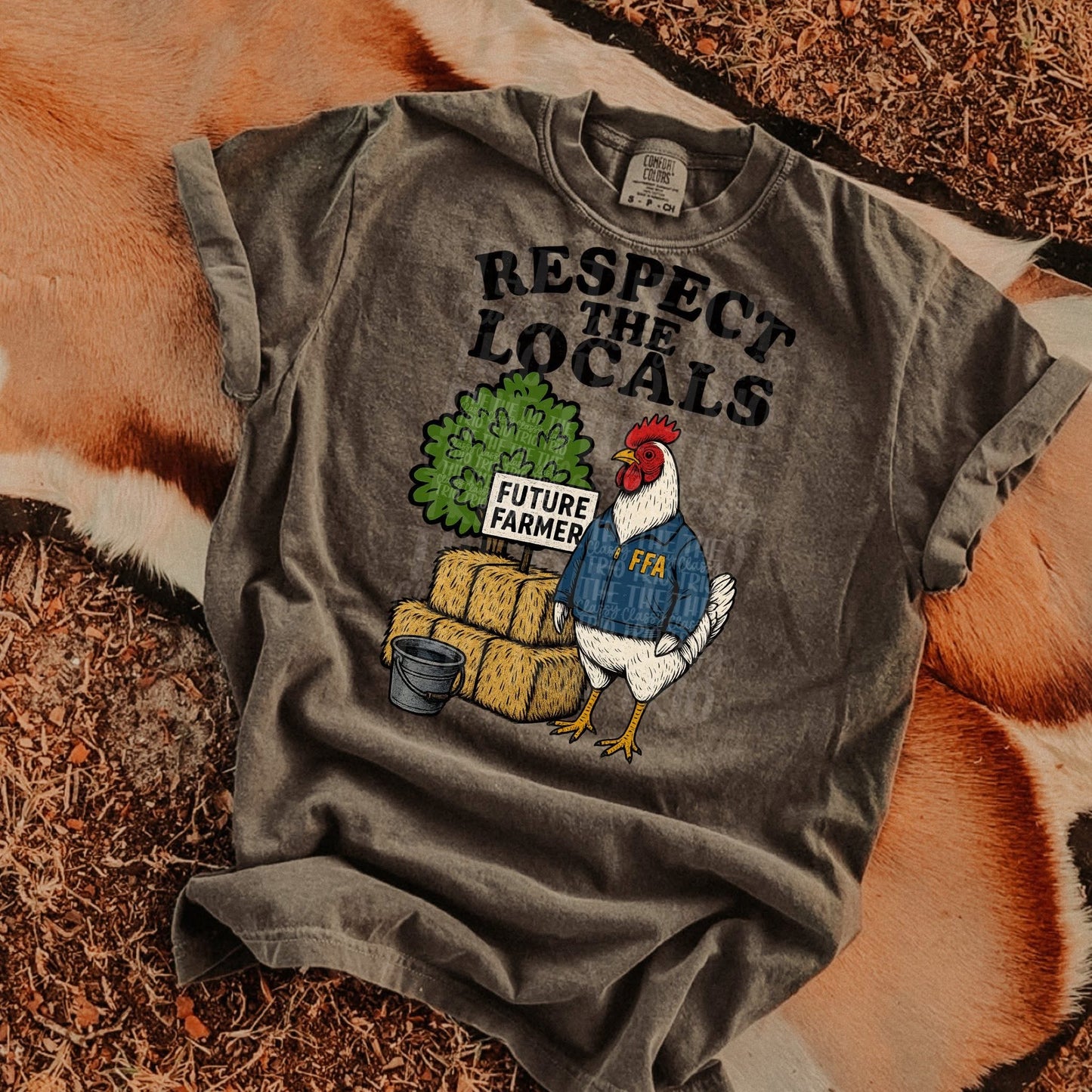 Agriculture Respect the Locals FFA Comfort Colors Tee