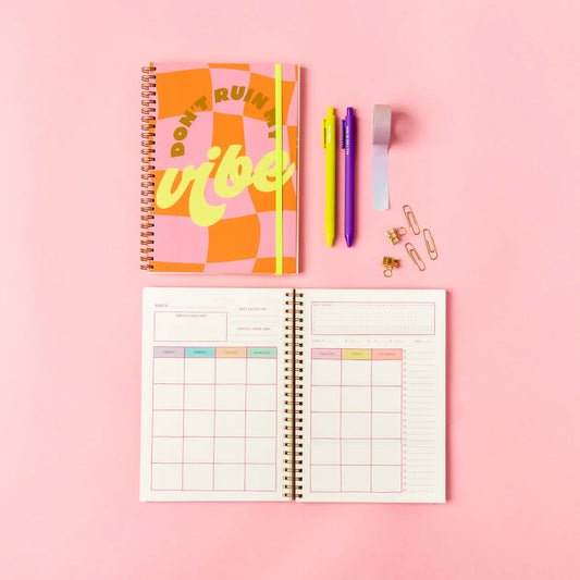 Undated Perpetual Planner - Goal Getter Life (Don't Ruin My Vibe) Small
