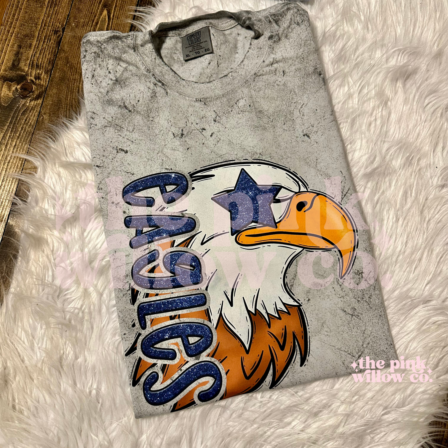 Preppy Eagles Colorblast Comfort Colors Graphic Tee
