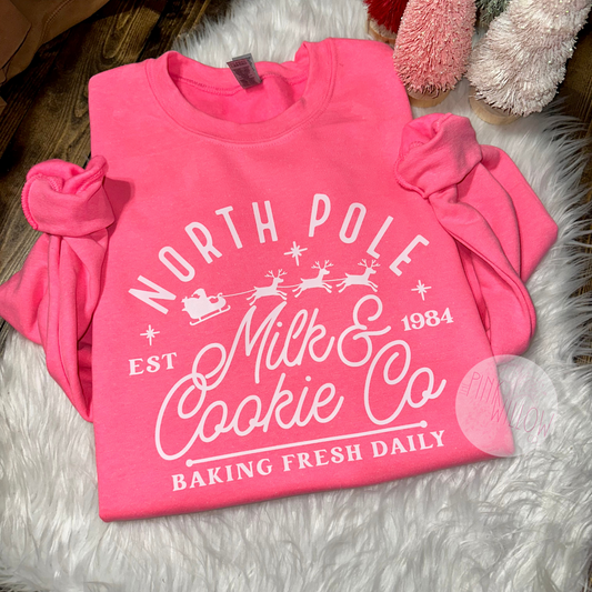 North Pole Milk & Cookie Graphic Sweatshirt