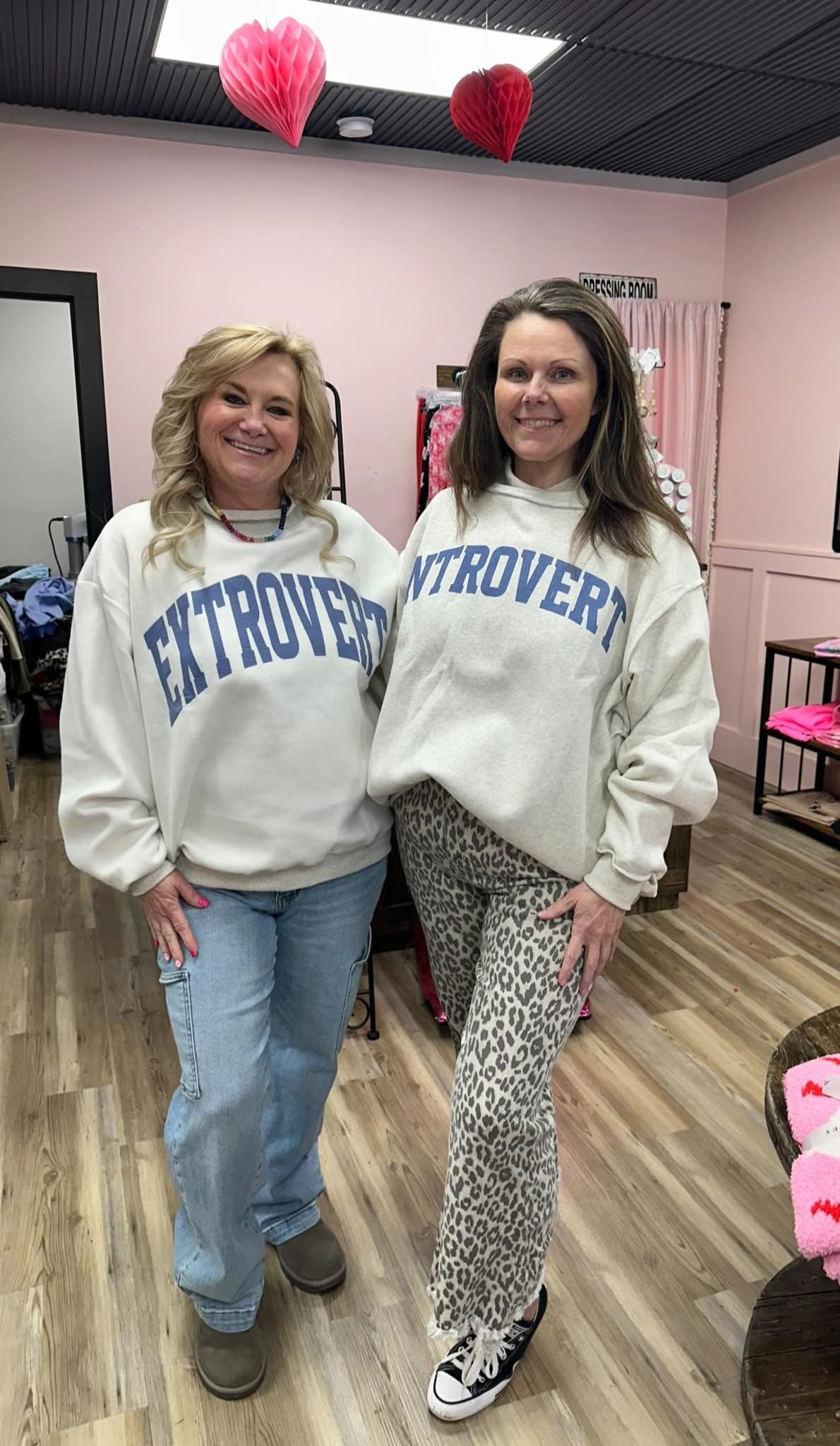 Introvert/Extrovert Reversible Mock Neck Sweatshirt