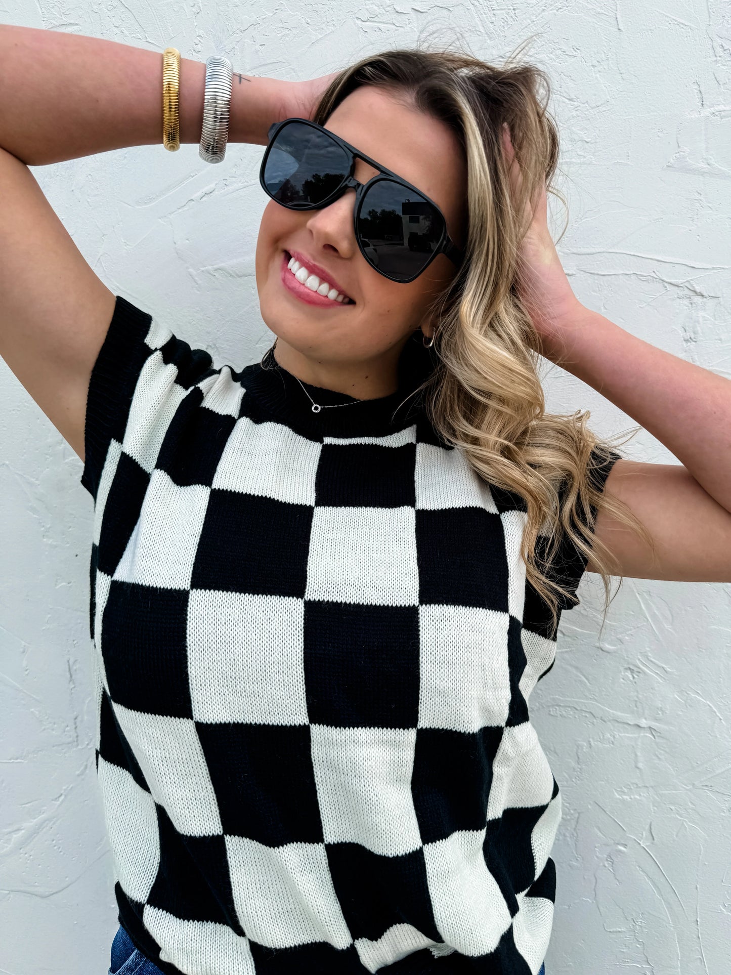 Sidni Checkered Sweater