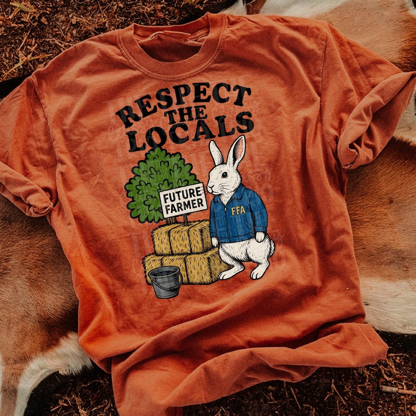 Agriculture Respect the Locals FFA Comfort Colors Tee