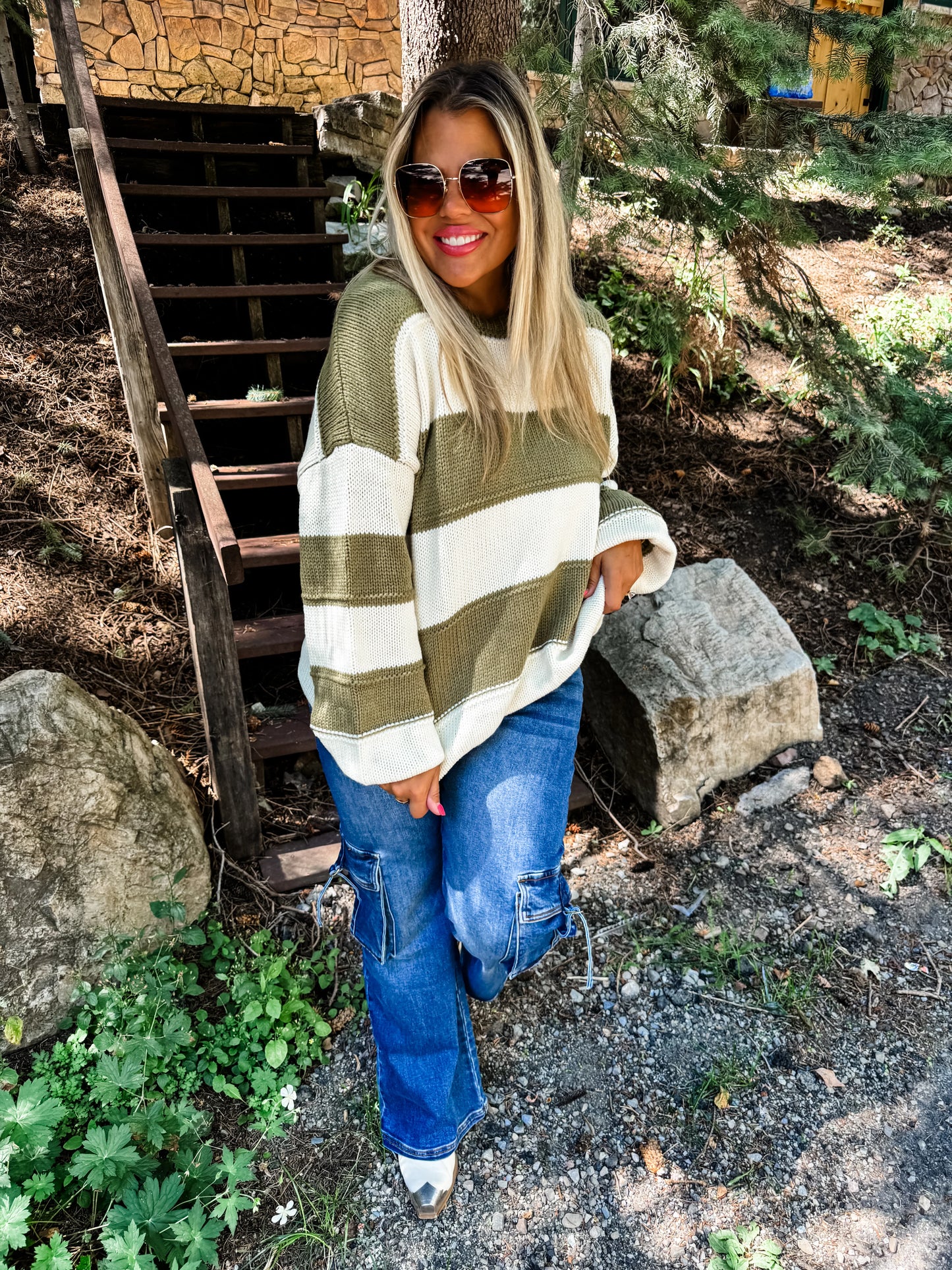 Kadie Stripe Knit Sweater