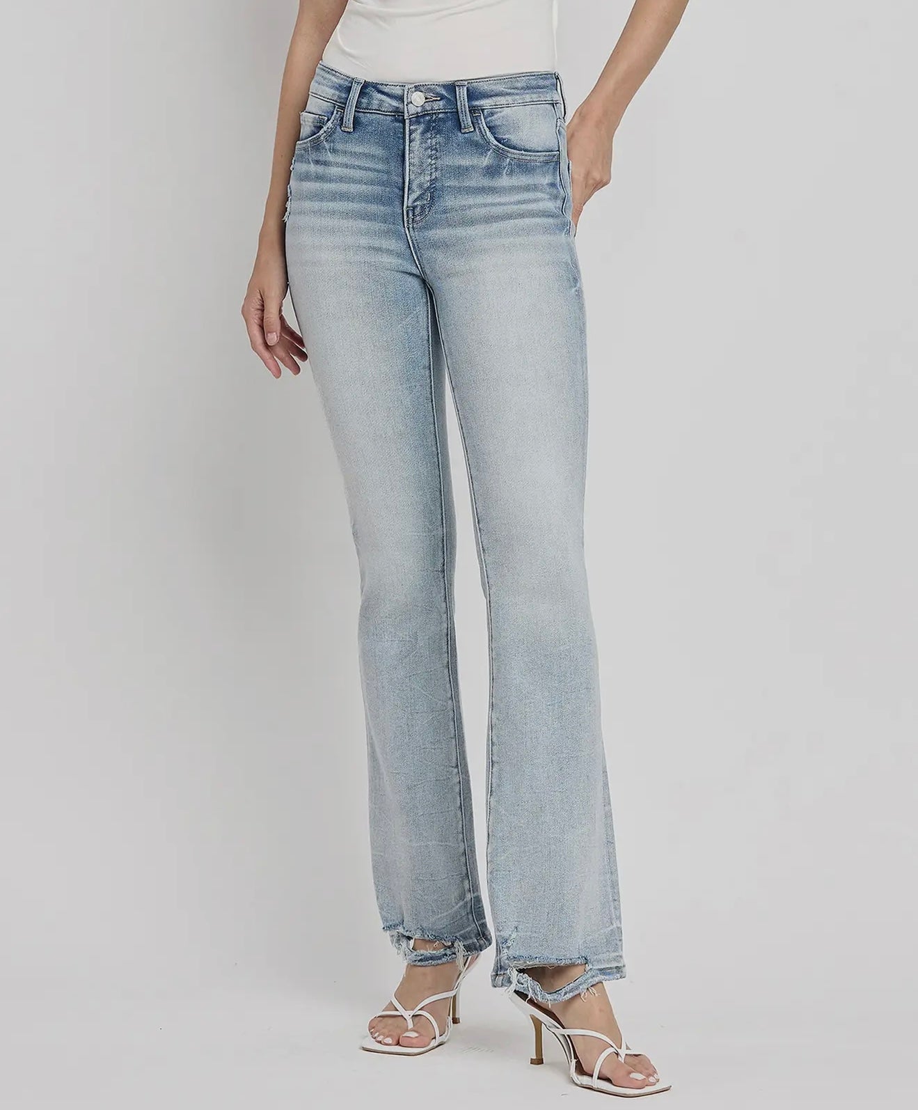 Lovervet Tummy Control Mid Rise Bootcut Jeans