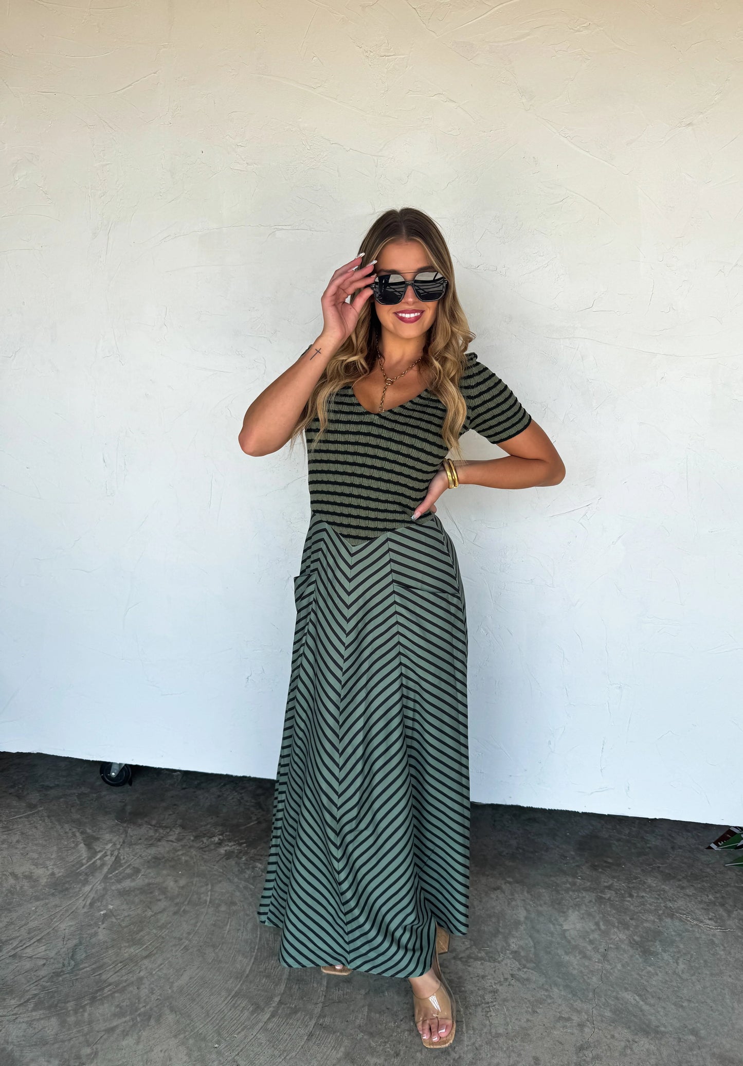 PREORDER - Calista Stripe Dress