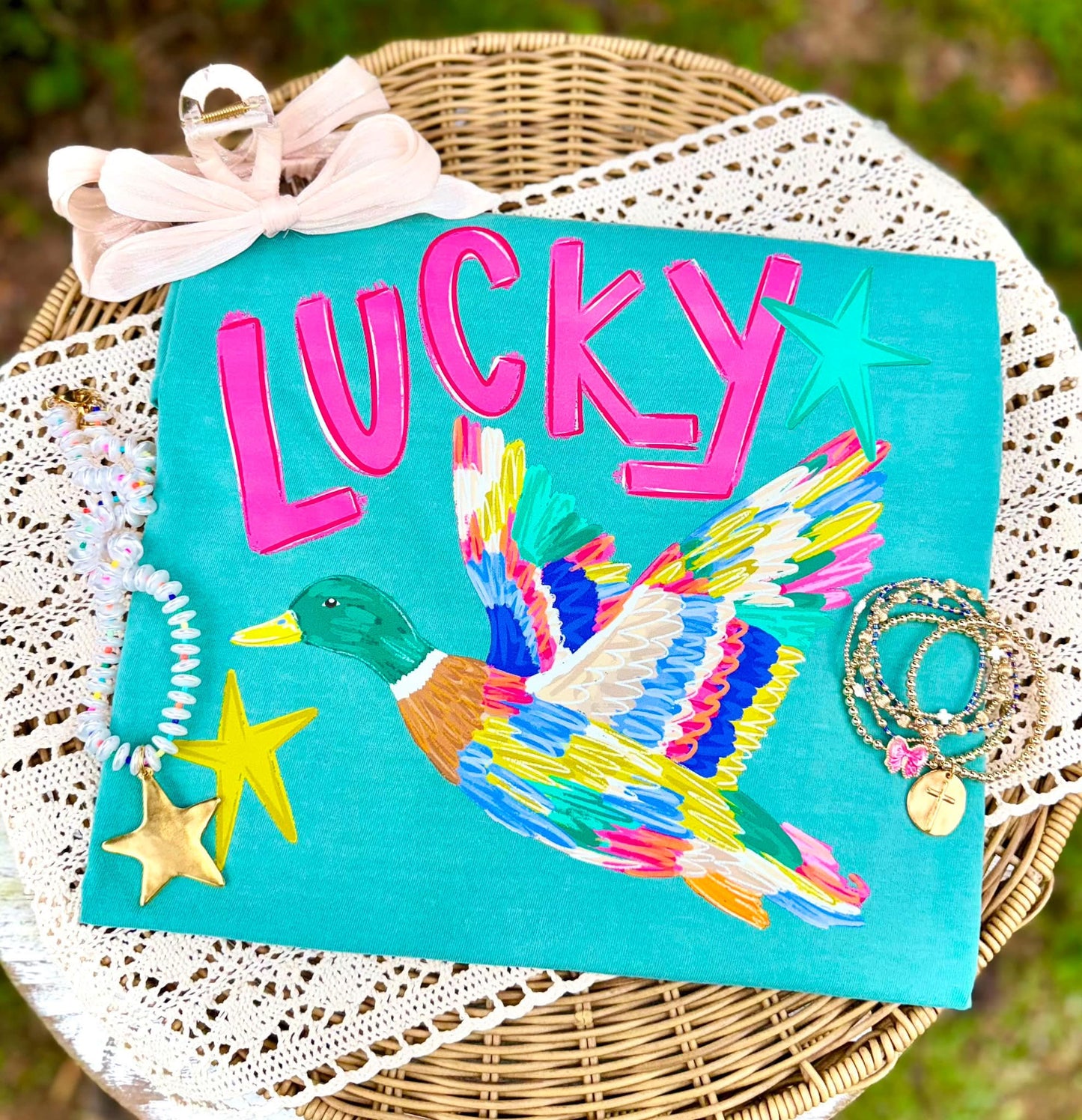 Lucky Duck Comfort Colors Tee