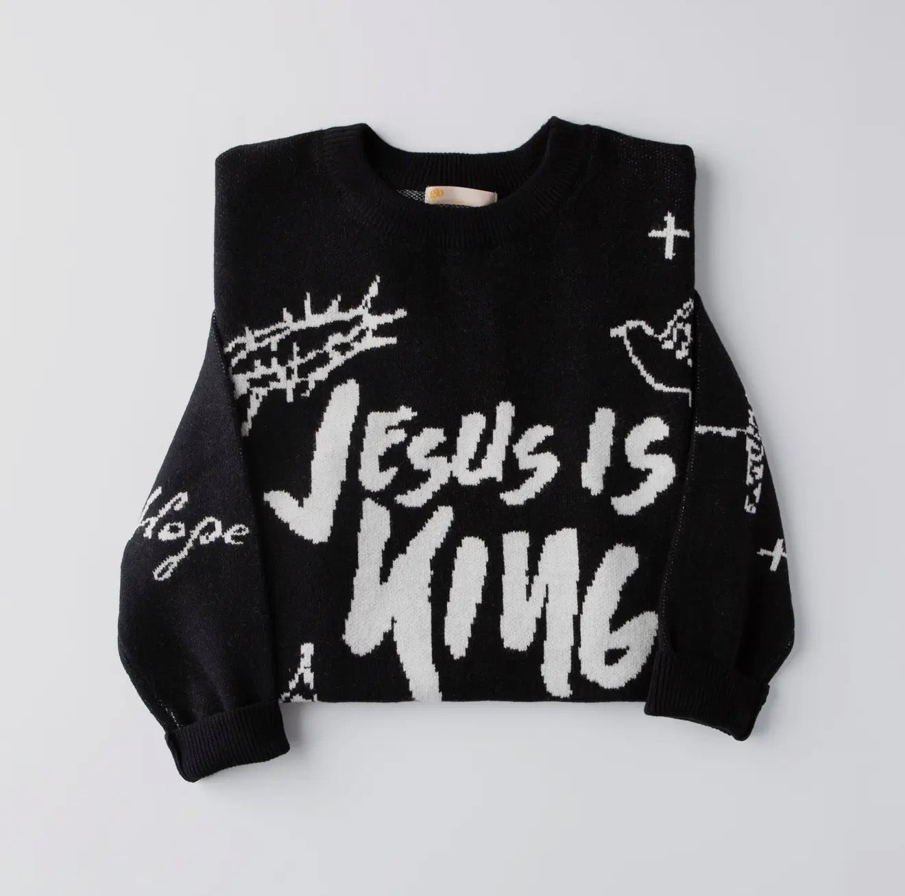 Jesus is King Jacquard Sweater