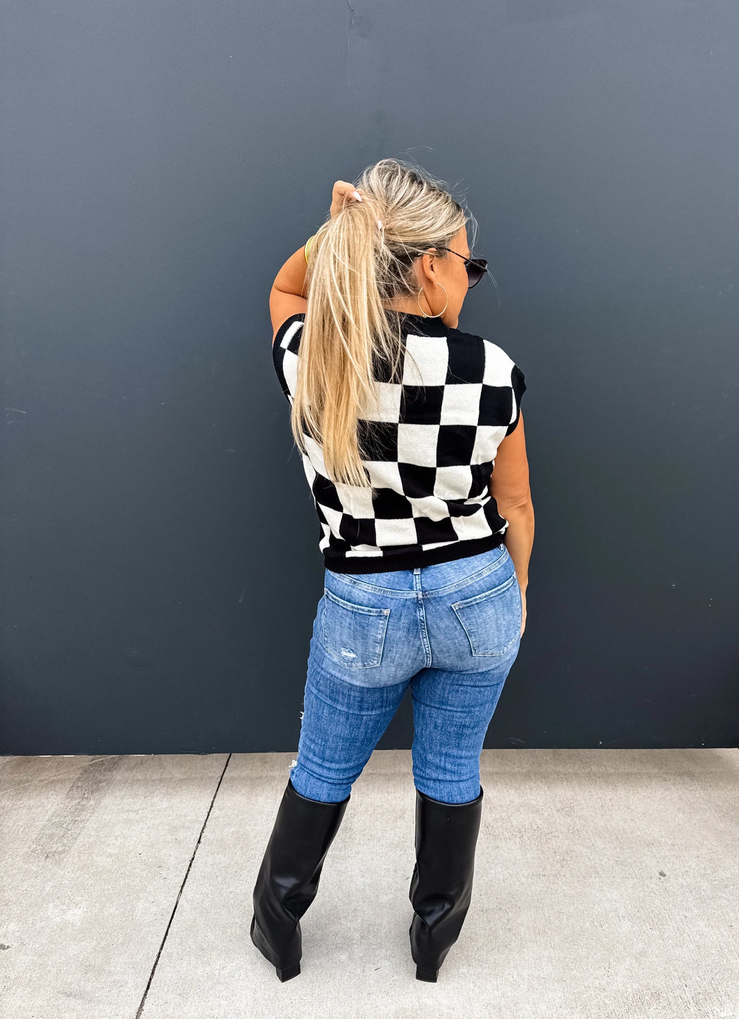 Sidni Checkered Sweater