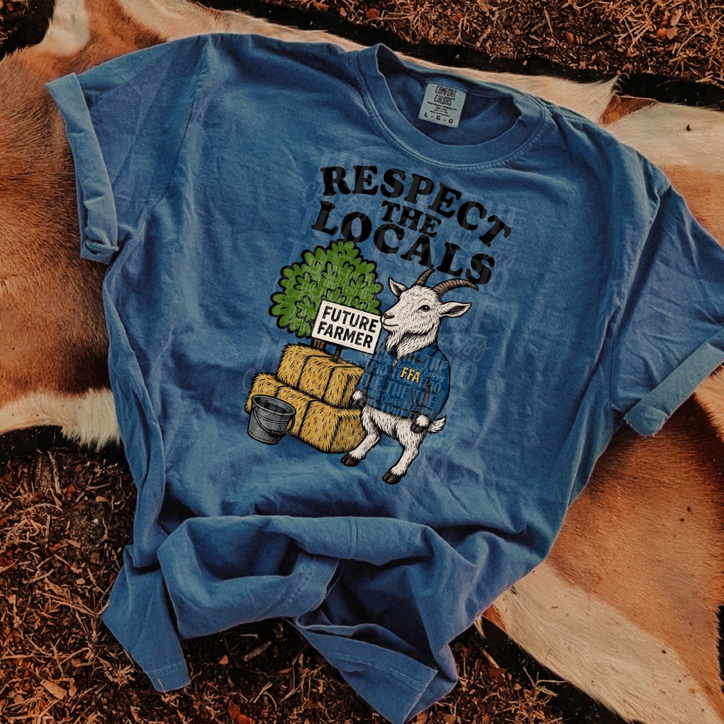 Agriculture Respect the Locals FFA Comfort Colors Tee