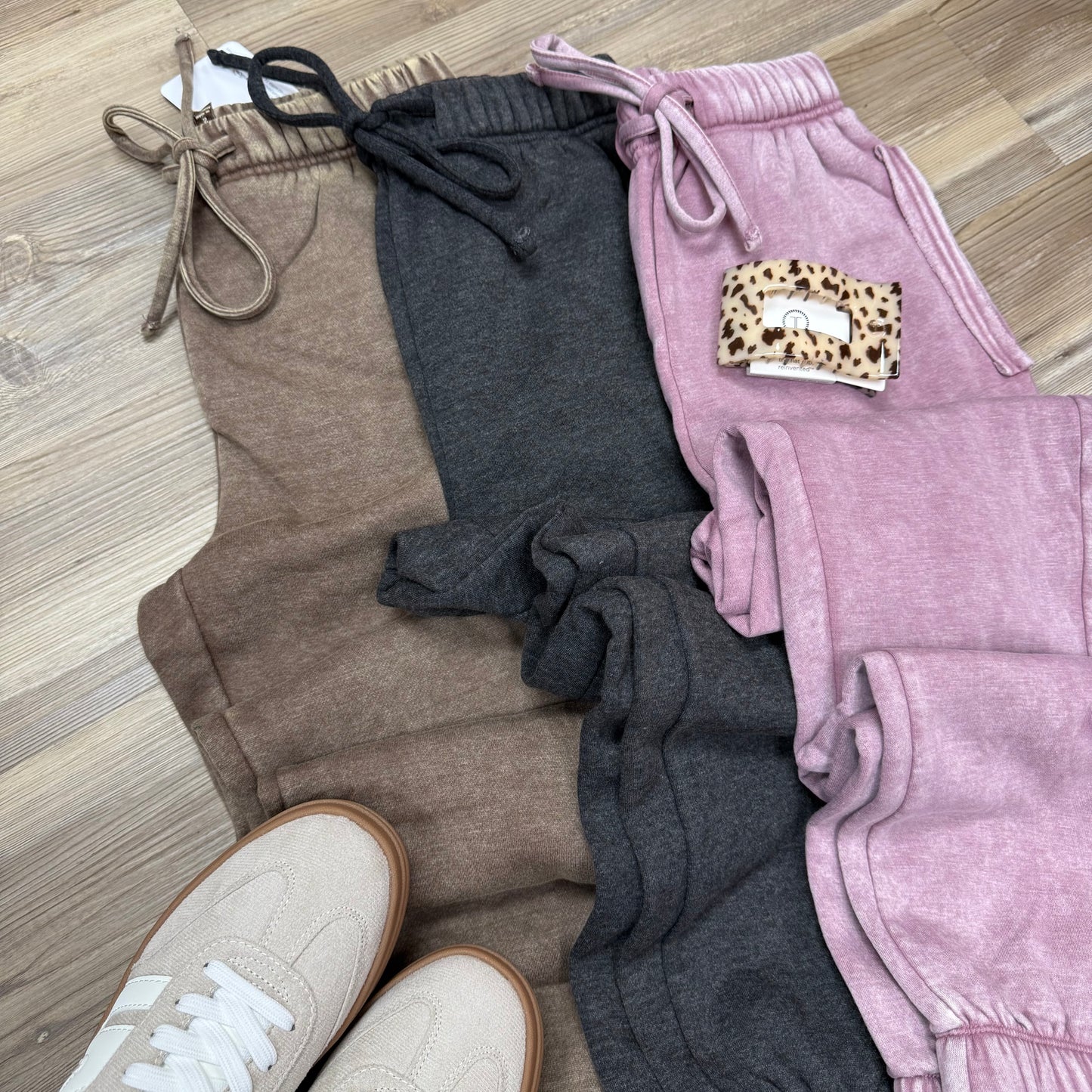 Acid Wash Fleece Joggers