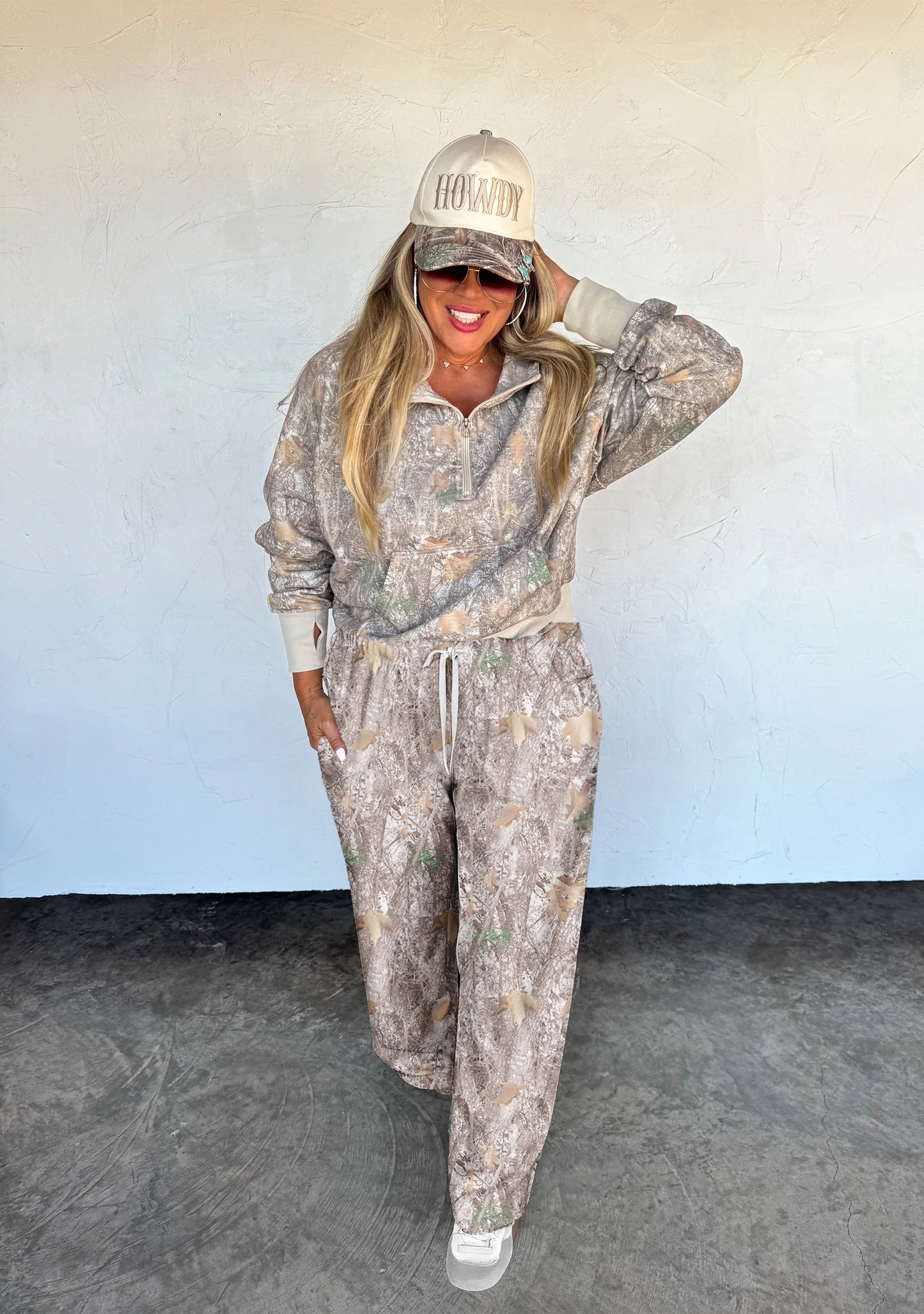 PREORDER - Camo Woods Drift Away Wide Leg Joggers