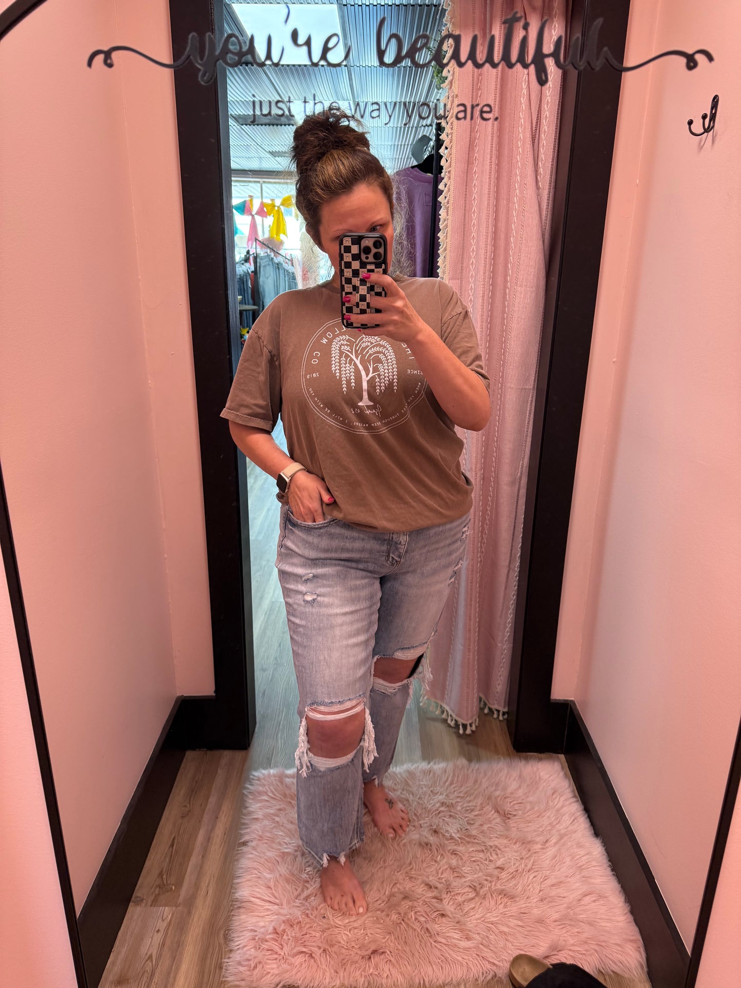 Lovervet Mid Rise Crop Straight Jeans