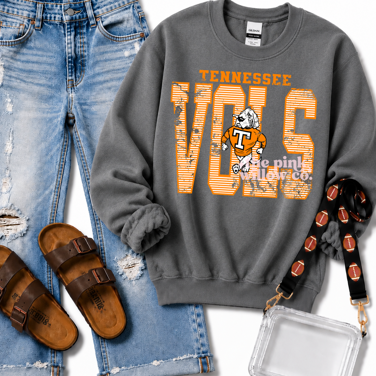 Tennessee Vols Striped Sweatshirt