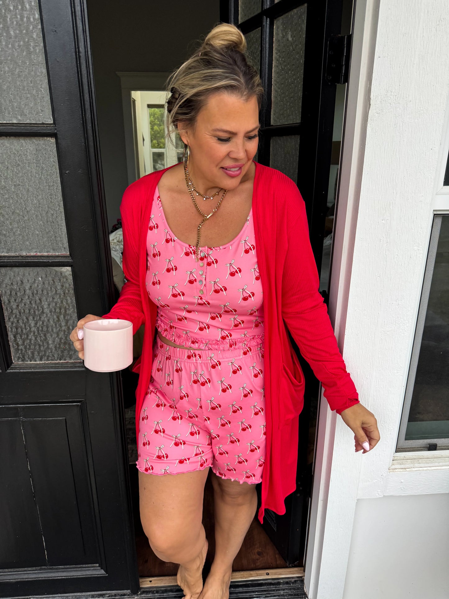 Cherry & Bows PJ Set