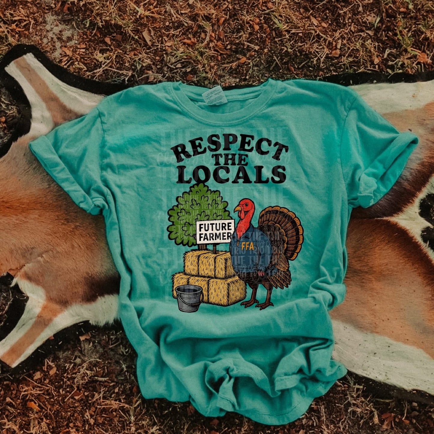 Agriculture Respect the Locals FFA Comfort Colors Tee