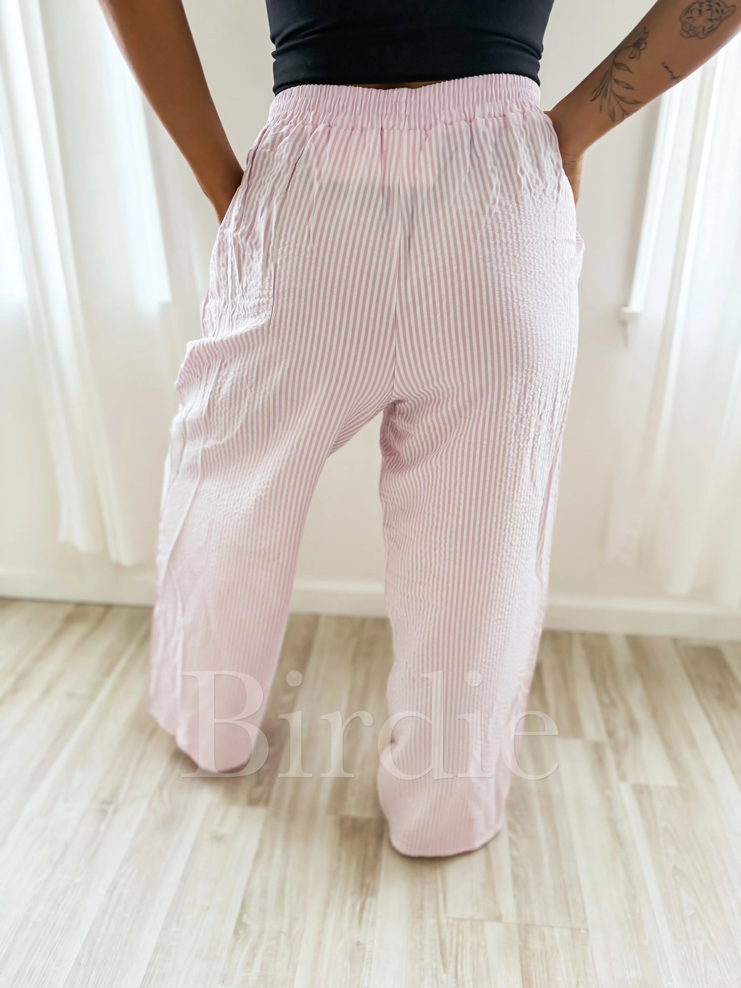 PREORDER BIRDIE- Rosie Seersucker Boxer Pants