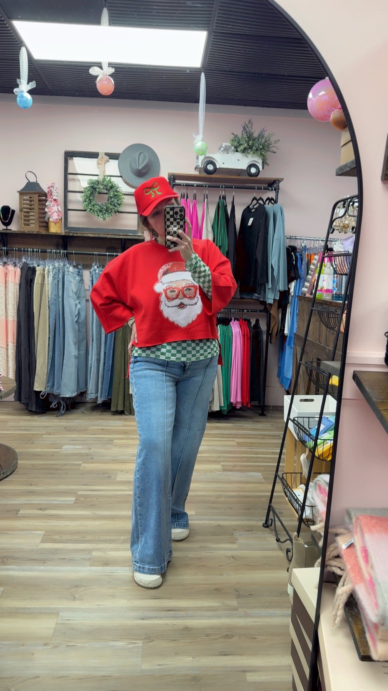 Risen High Waist Wide Leg Pintuck Jeans