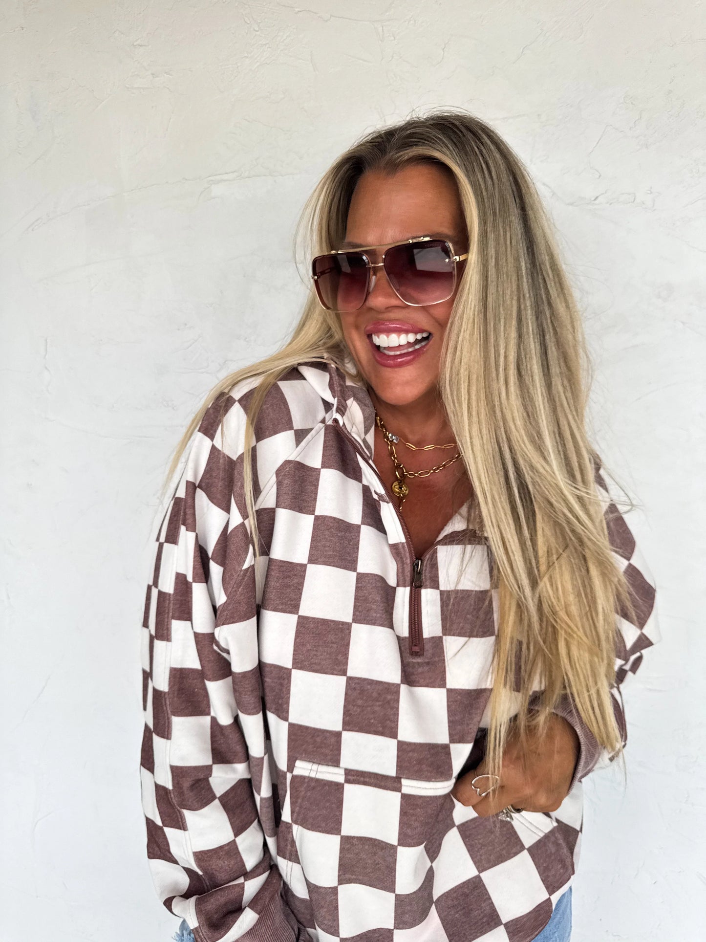 PREORDER - Camo or Checker Easy Does It Pullover