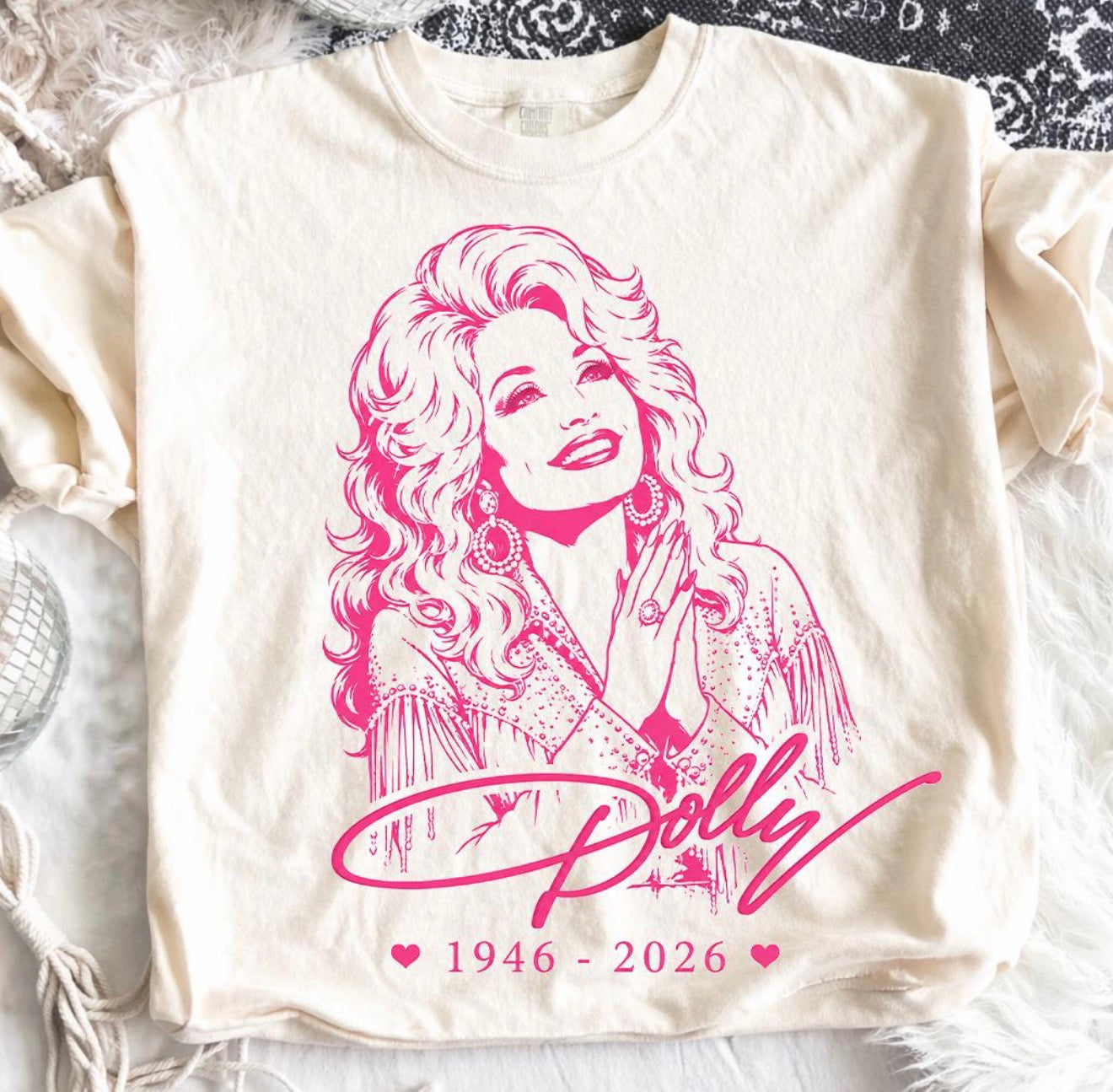 Dolly Pink Comfort Colors Tee