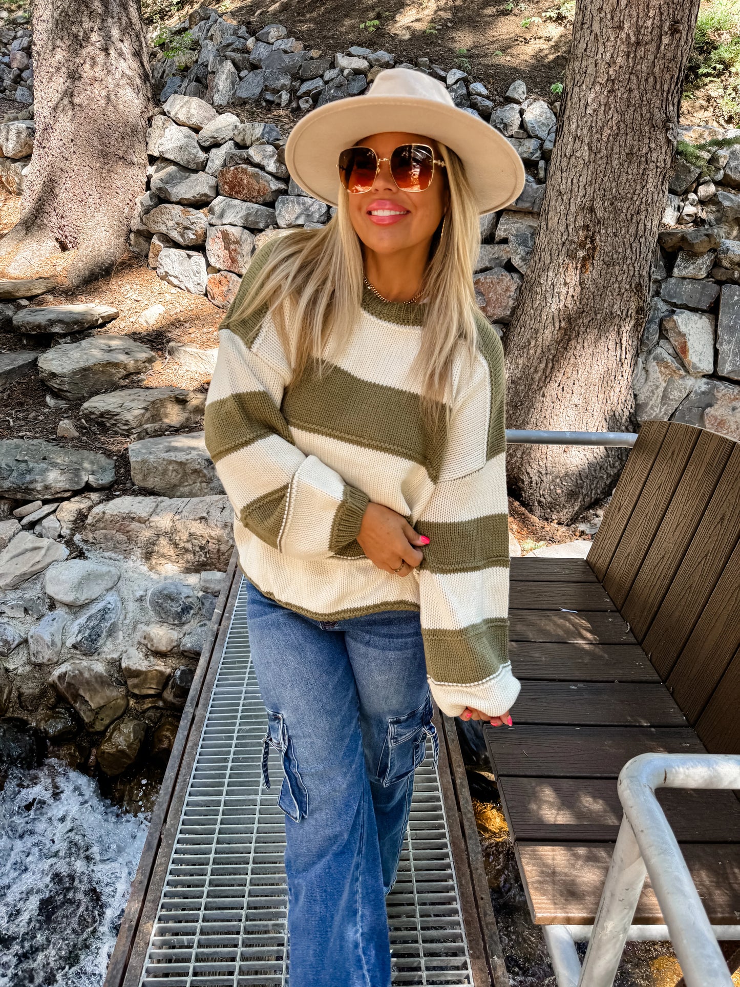 Kadie Stripe Knit Sweater