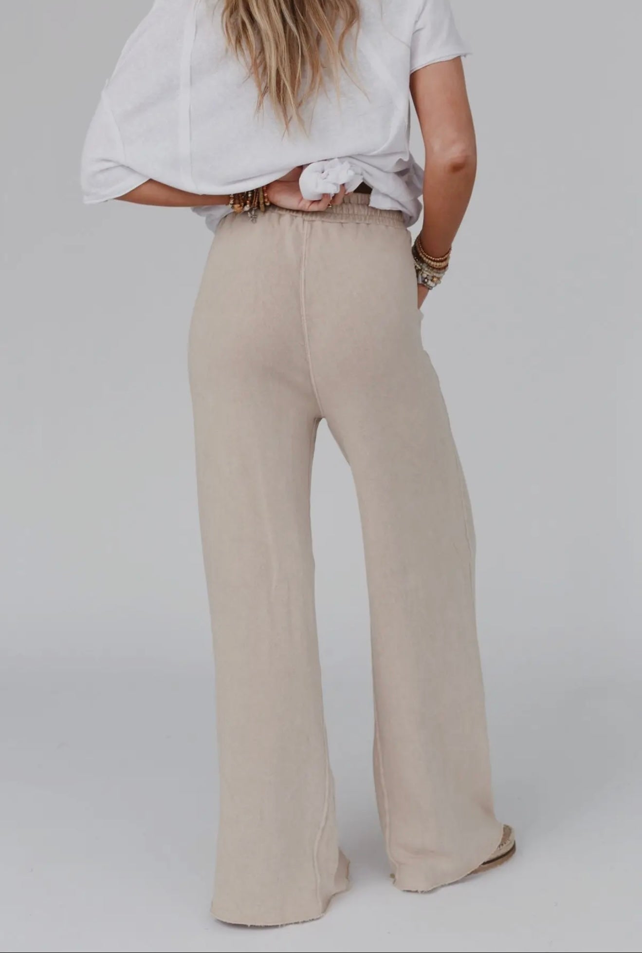 (TBN) Relaxing Robin Wide Leg Pant - New Taupe