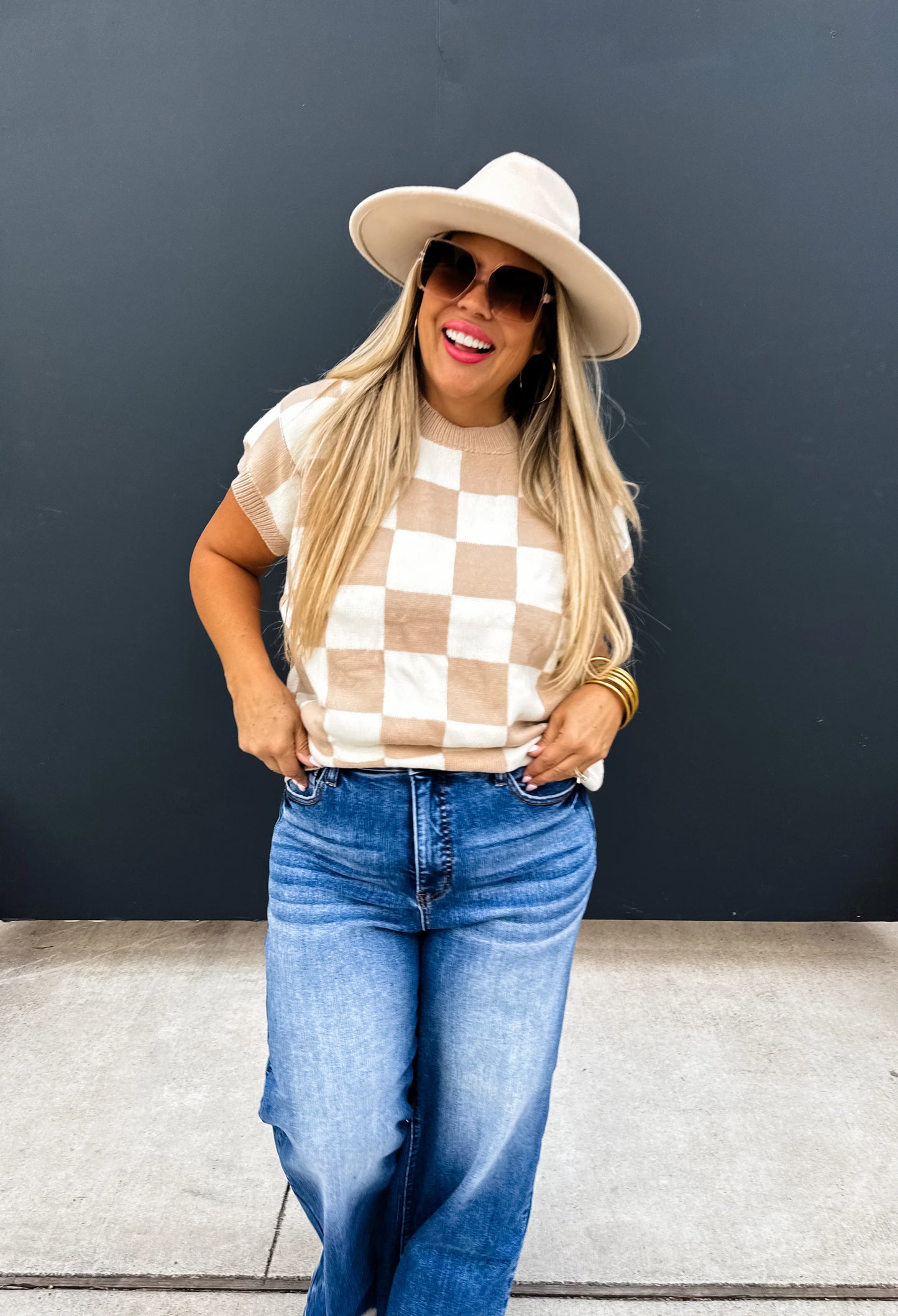 Sidni Checkered Sweater