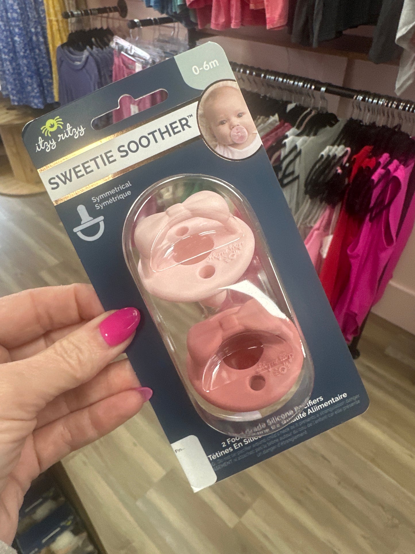 Itzy Ritzy Sweetie Soother Pacifier Sets - Pink Bows