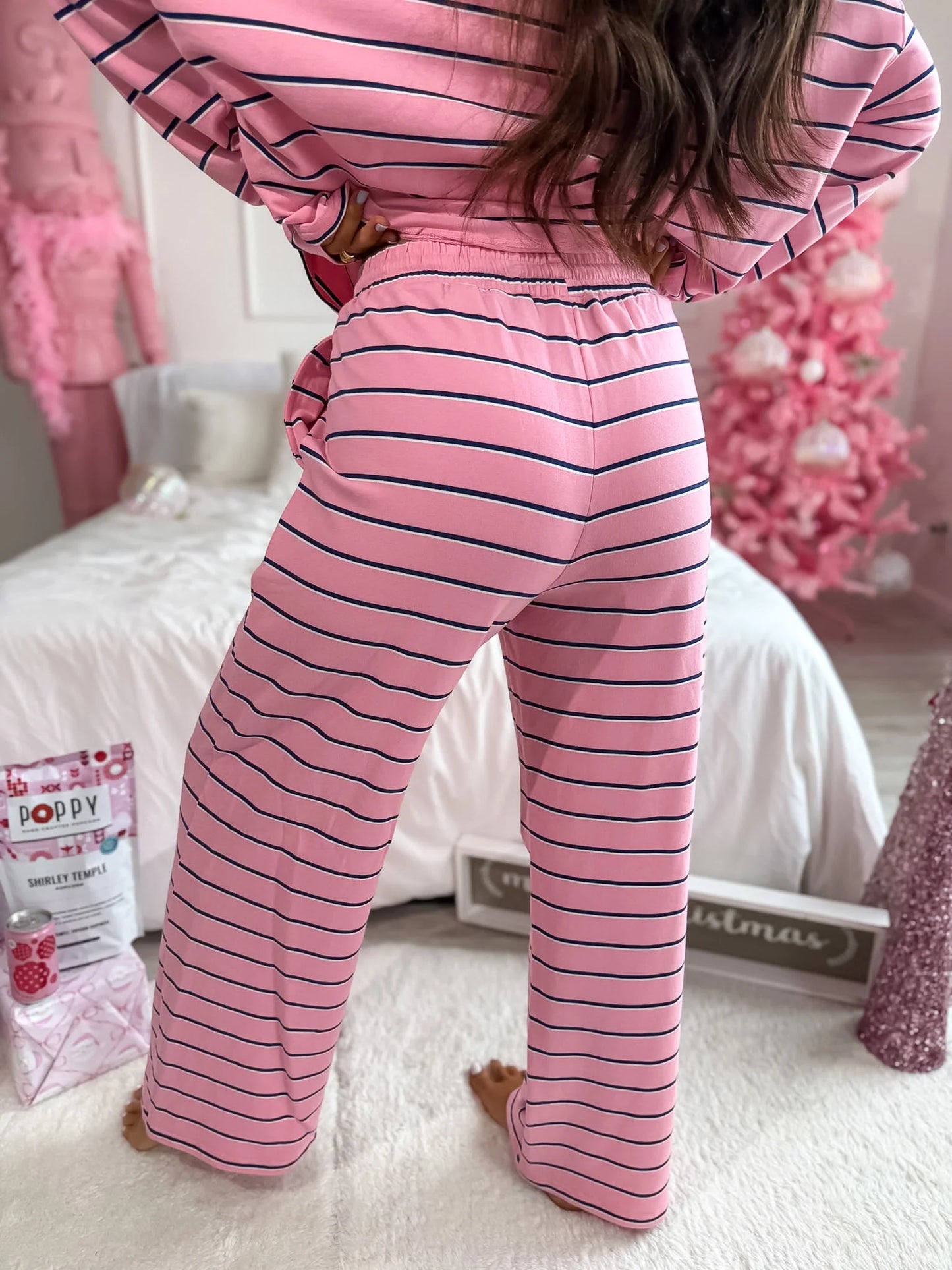BIRDIE PREORDER - Sunday Ease Set in Snowberry Stripe (Sold as Set)