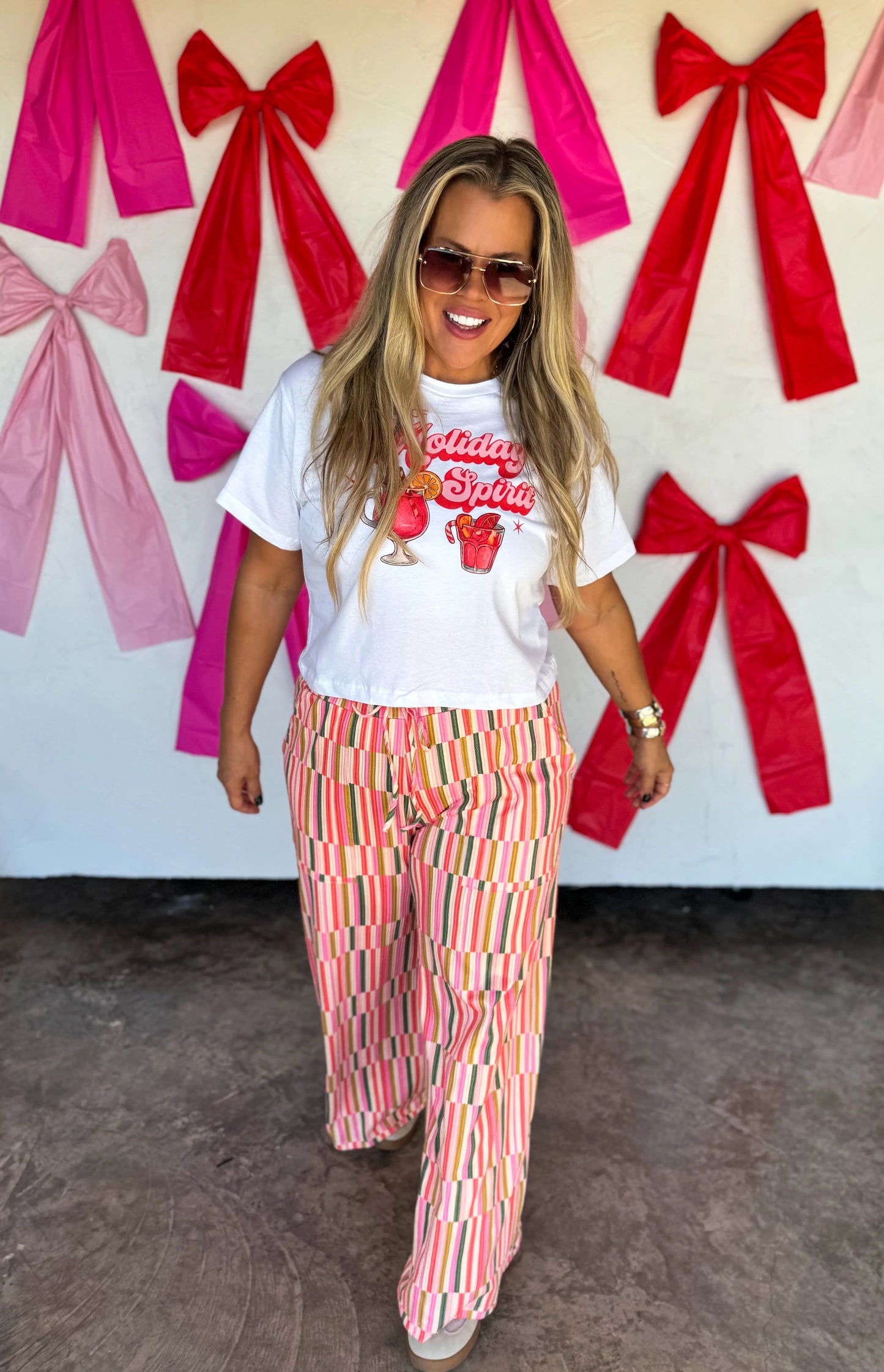 PREORDER - Christmas Haddie Wide Leg Pants