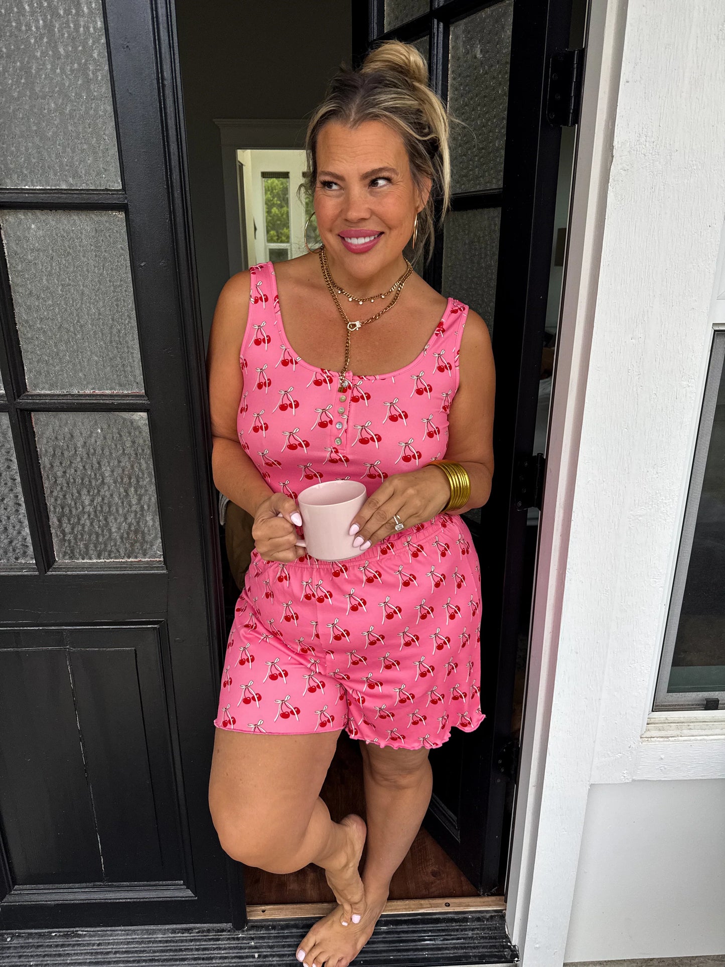 Cherry & Bows PJ Set