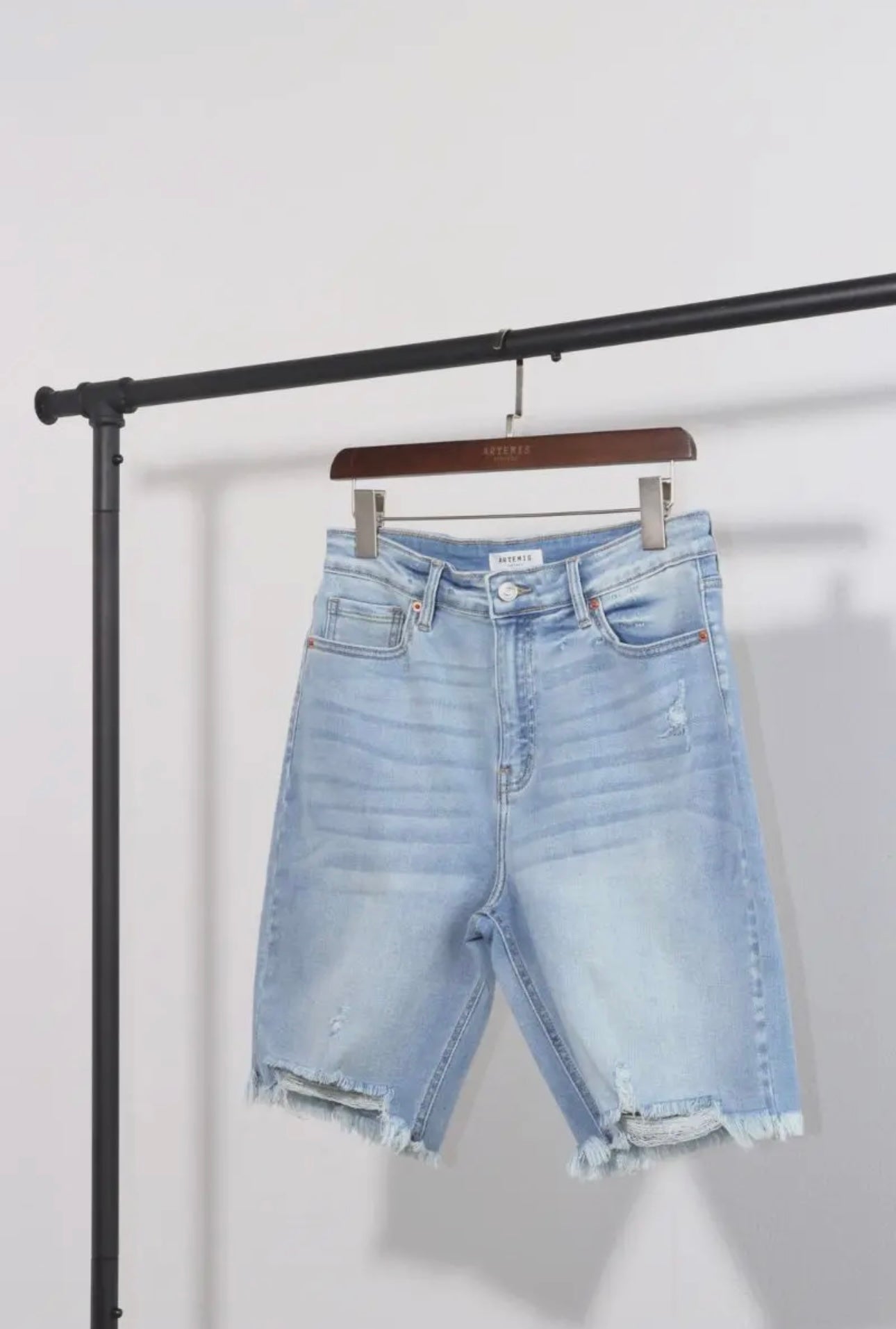 High Rise Bermuda Shorts