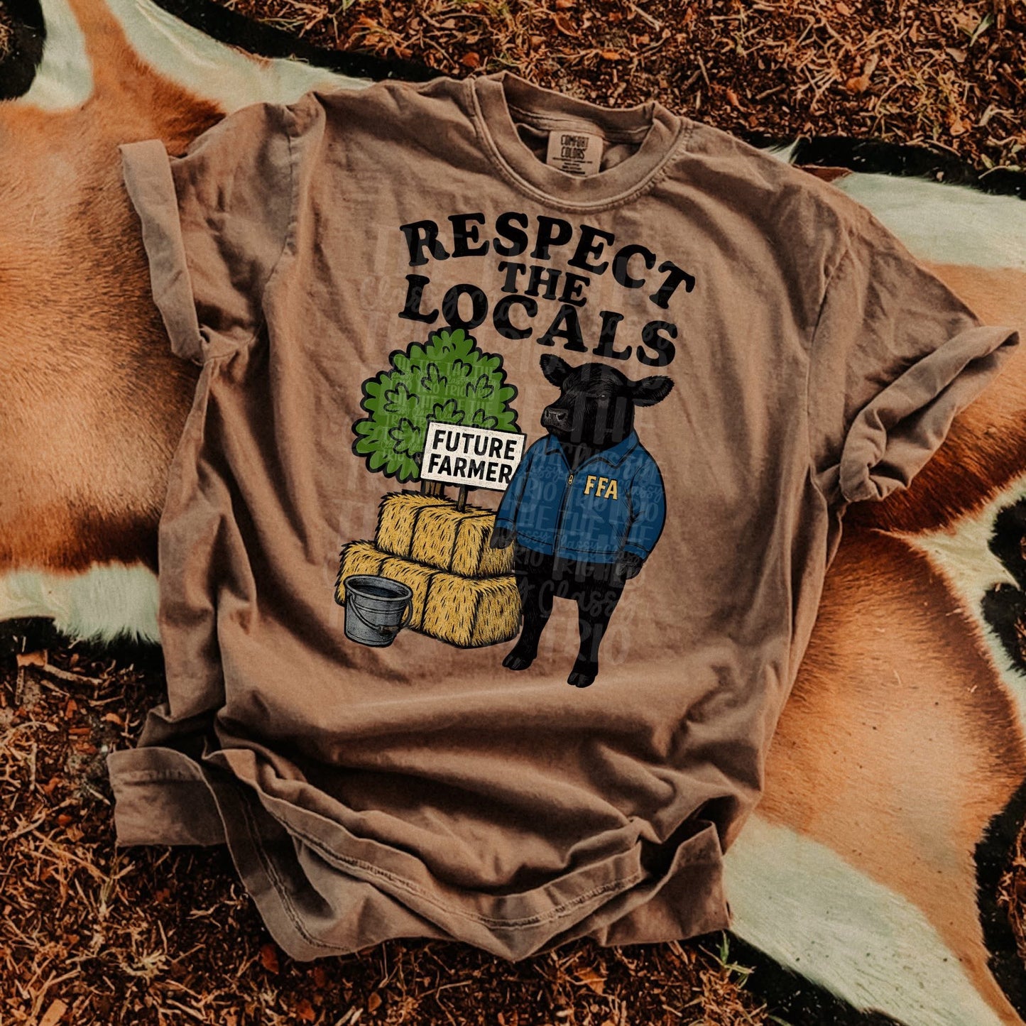 Agriculture Respect the Locals FFA Comfort Colors Tee