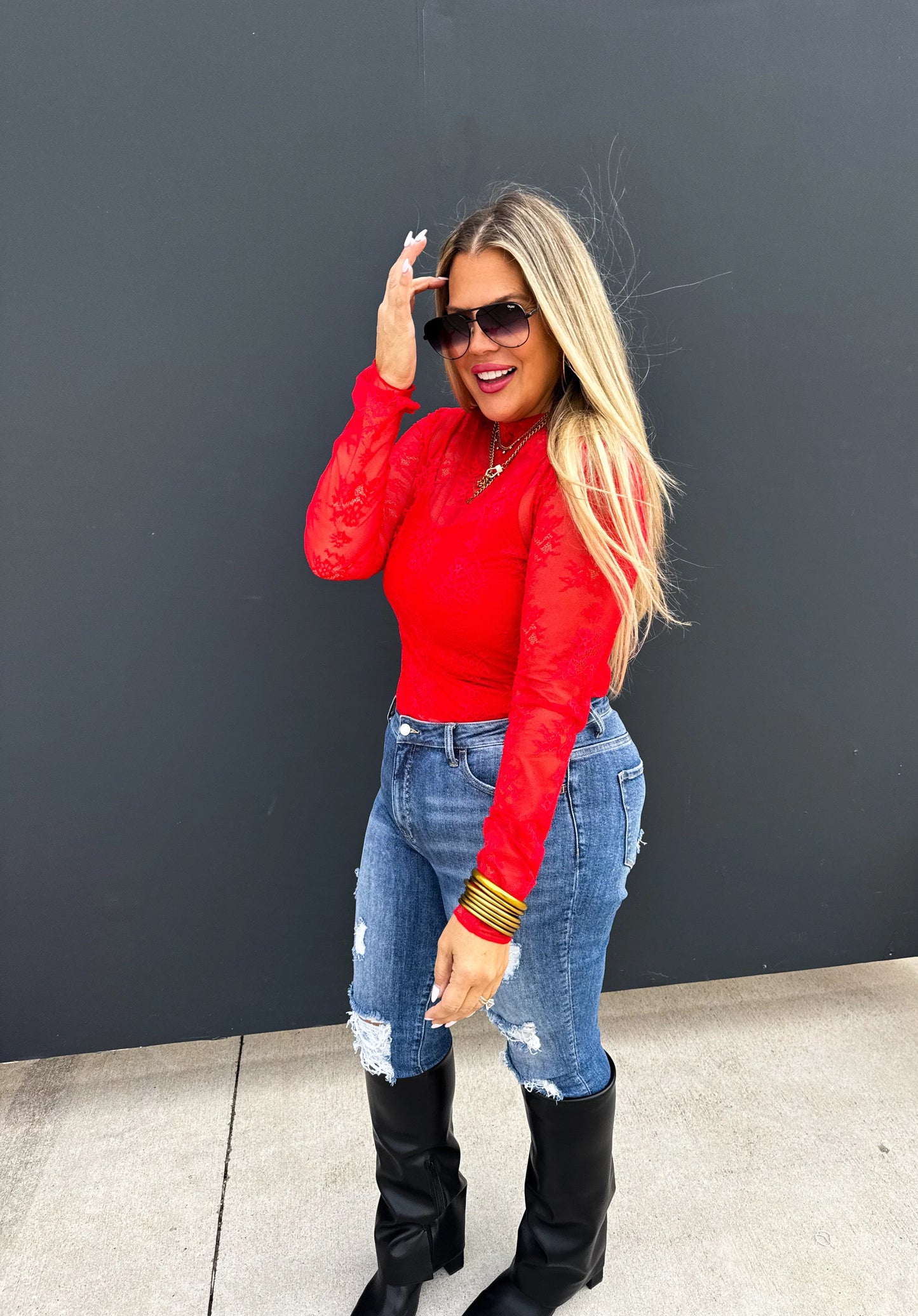 Valentine’s Roxy Lace Top